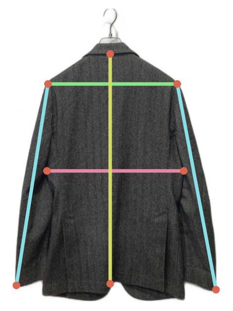 中古・古着通販】LARDINI (ラルディーニ) ヘリンボーンテーラード