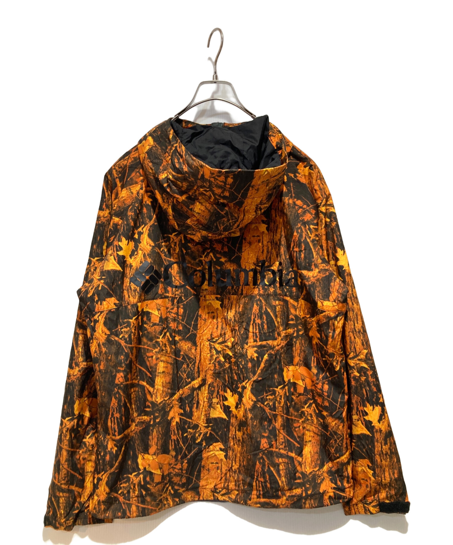 Columbia オレンジ マウンテンパーカー 刺繍 厚手 フード L Columbia オレンジ マウンテンパーカー 刺繍 厚手 フード L