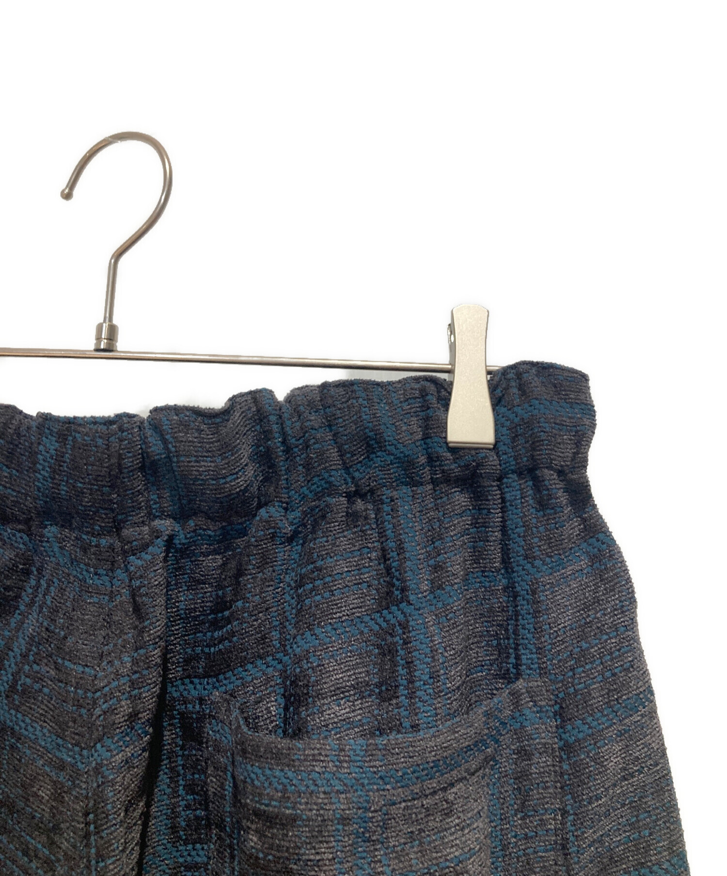 中古・古着通販】YOKE (ヨーク) JACQUARD PLAID EASY PANTS グレー