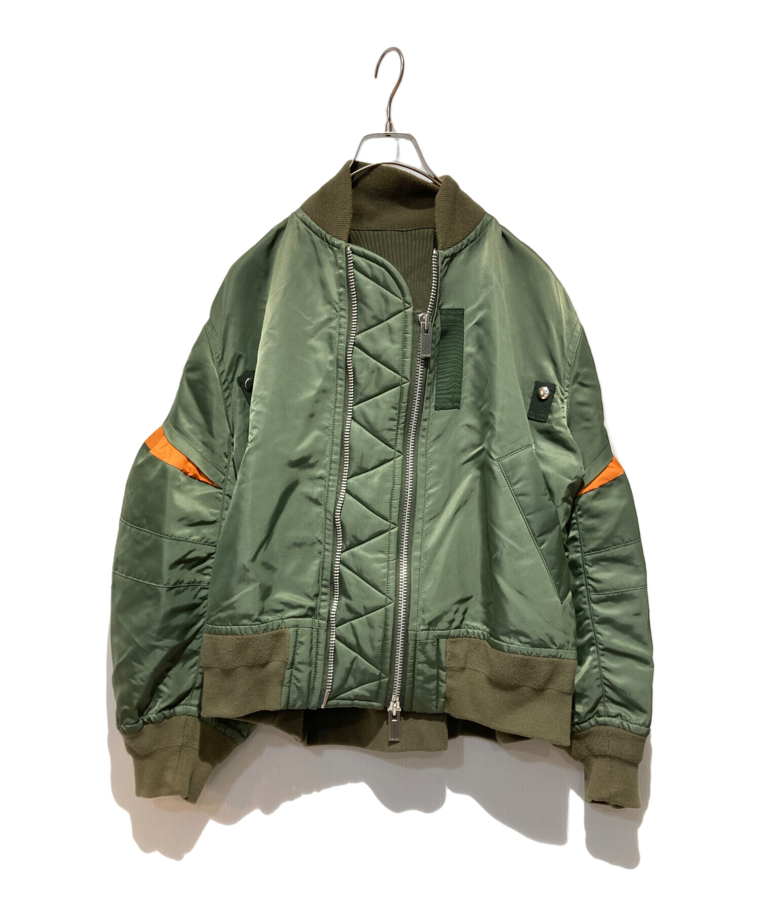 中古・古着通販】sacai (サカイ) Nylon Twill Blouson グリーン サイズ
