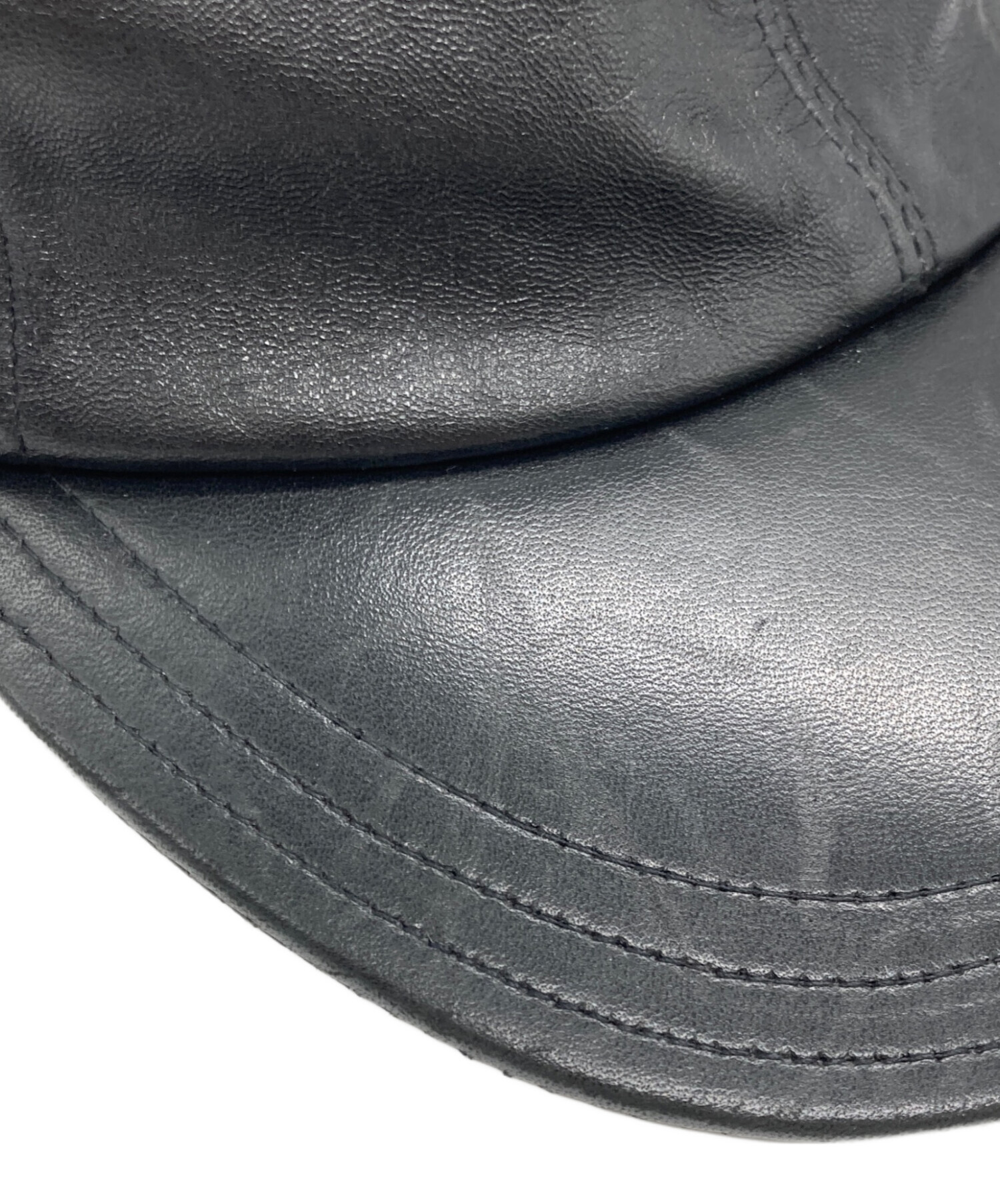 中古・古着通販】PRADA (プラダ) レザーキャップ ブラウン サイズ:M 