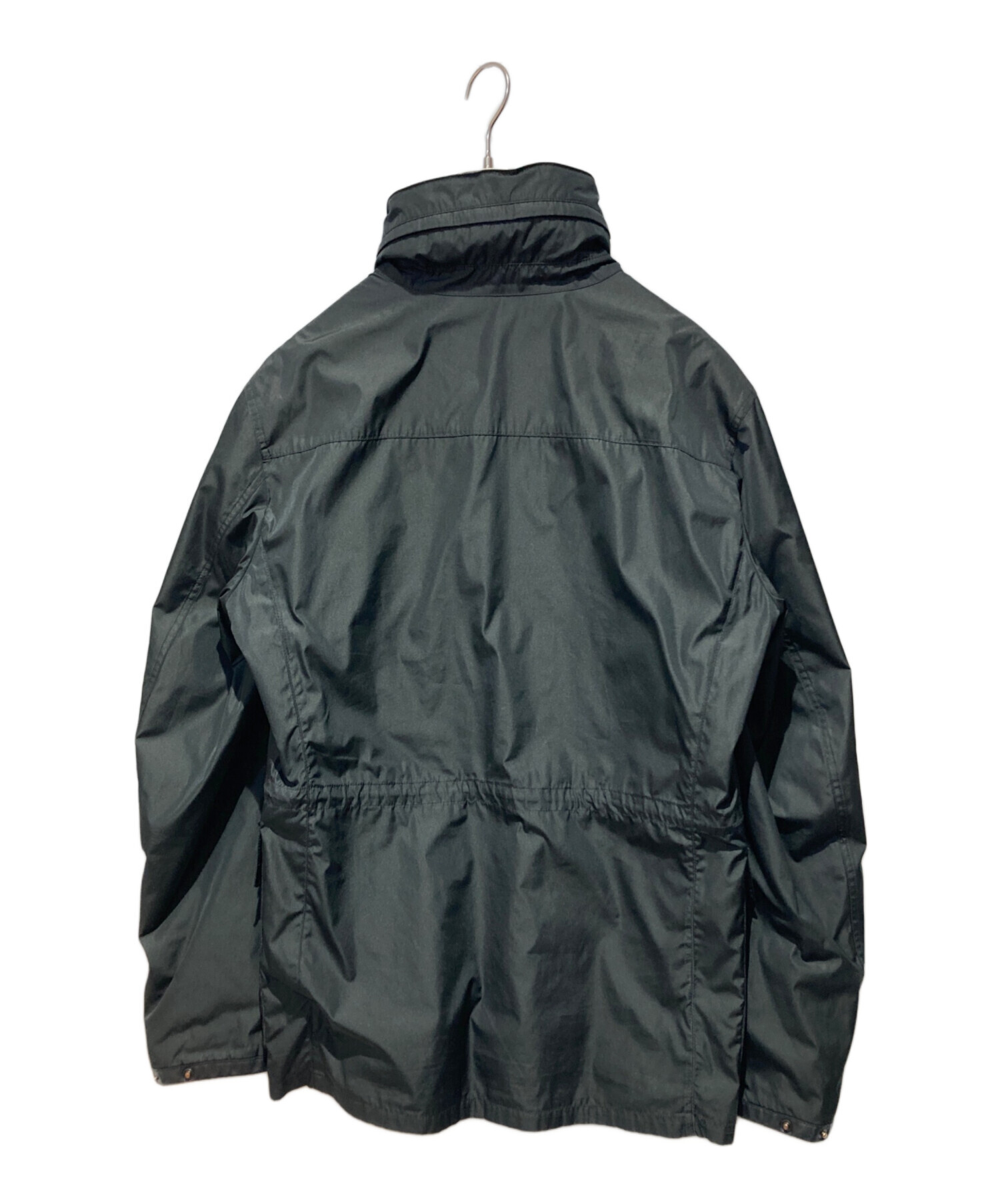 PRADA ブラック ナイロンジャケット Mサイズ 中古・古着通販】PRADA (プラダ) ナイロンフーデットジャケット