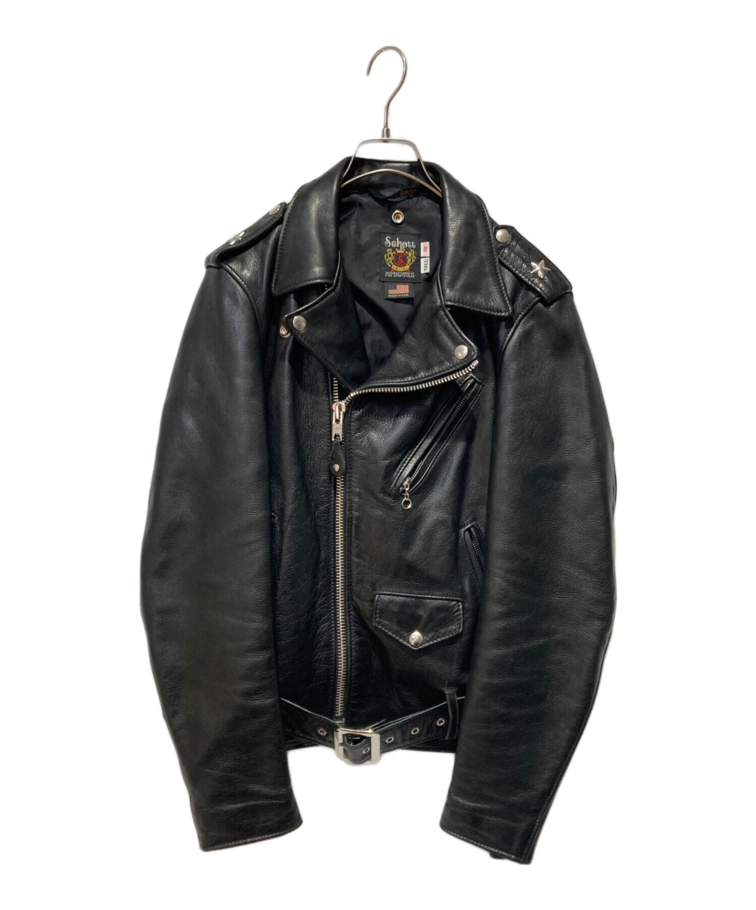 中古・古着通販】Schott (ショット) ONE STAR NEW NAKED JKT ブラック