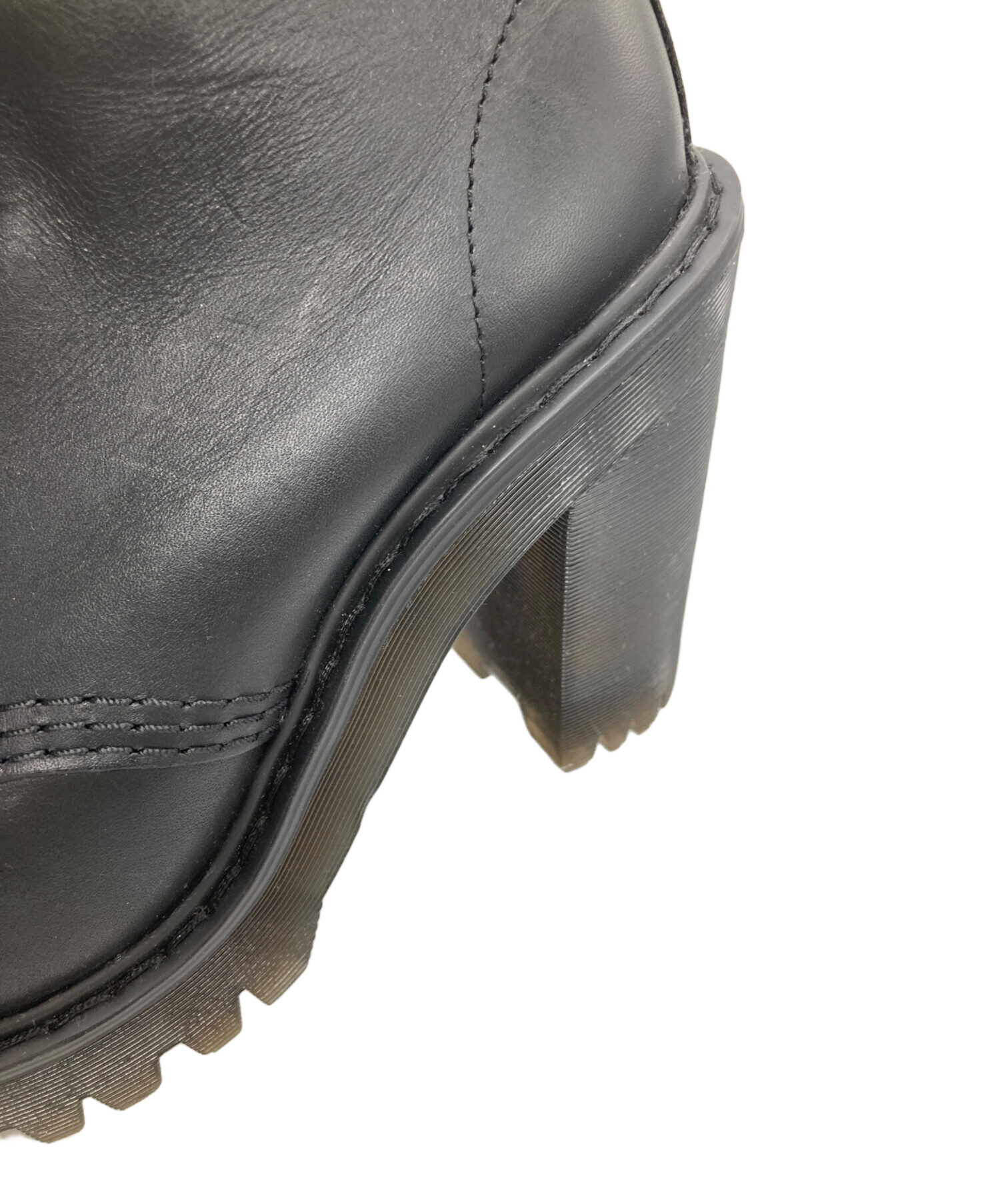 新品同様 Dr.Marten ヒール ブーツ UK4 黒 24cm 廃盤 中古・古着通販】Dr.Martens (ドクターマーチン) レースアップブーツ