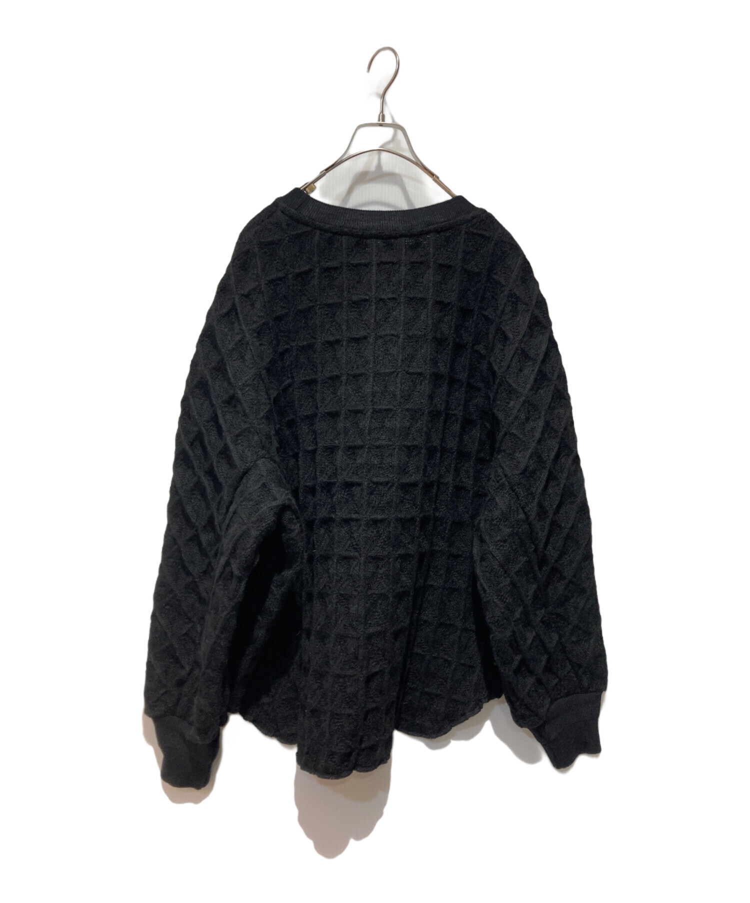 中古・古着通販】TAAKK (ターク) SUPER BIG WAFFLE PULLOVER ブラック