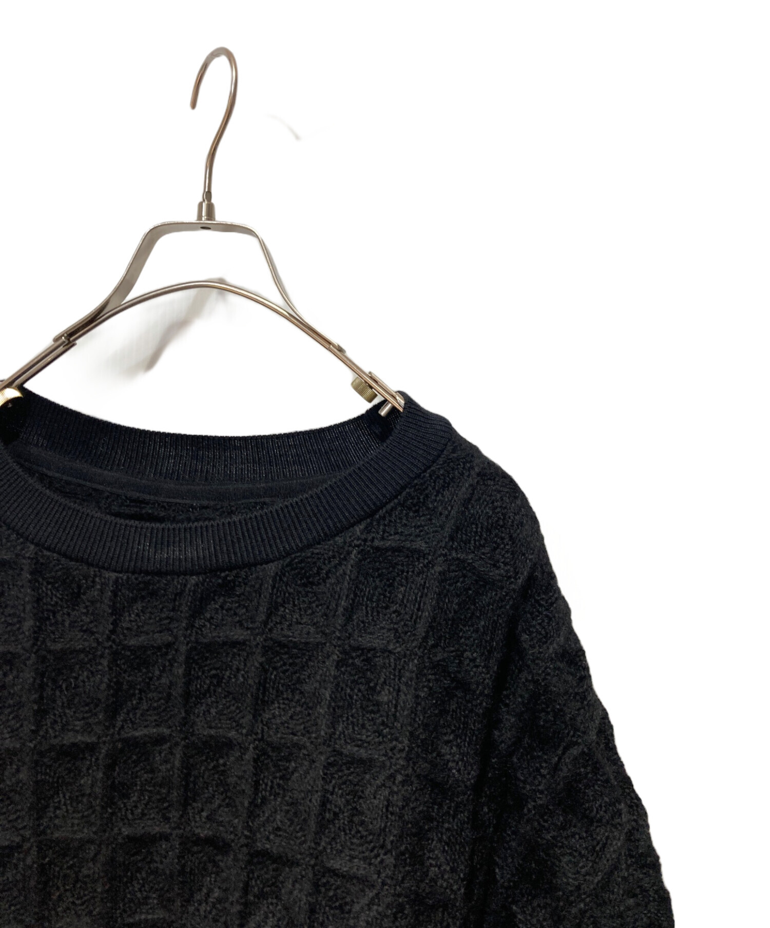 中古・古着通販】TAAKK (ターク) SUPER BIG WAFFLE PULLOVER ブラック