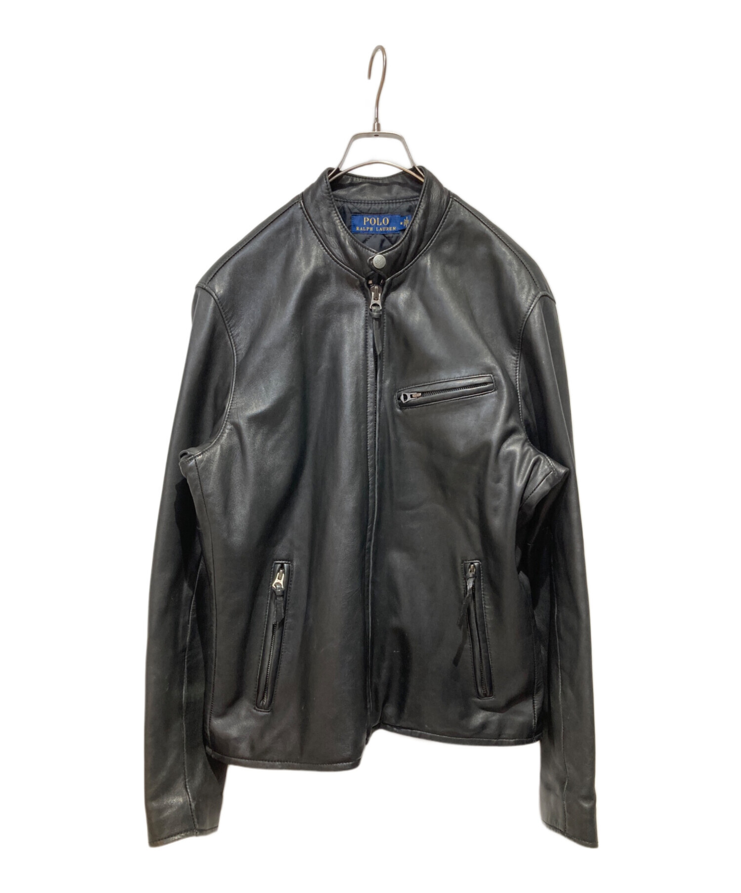 【Ralph Lauren】美品 LAMBSKIN LEATHER JACKET 中古・古着通販】POLO RALPH LAUREN (ポロ・ラルフローレン) LAMBSKIN