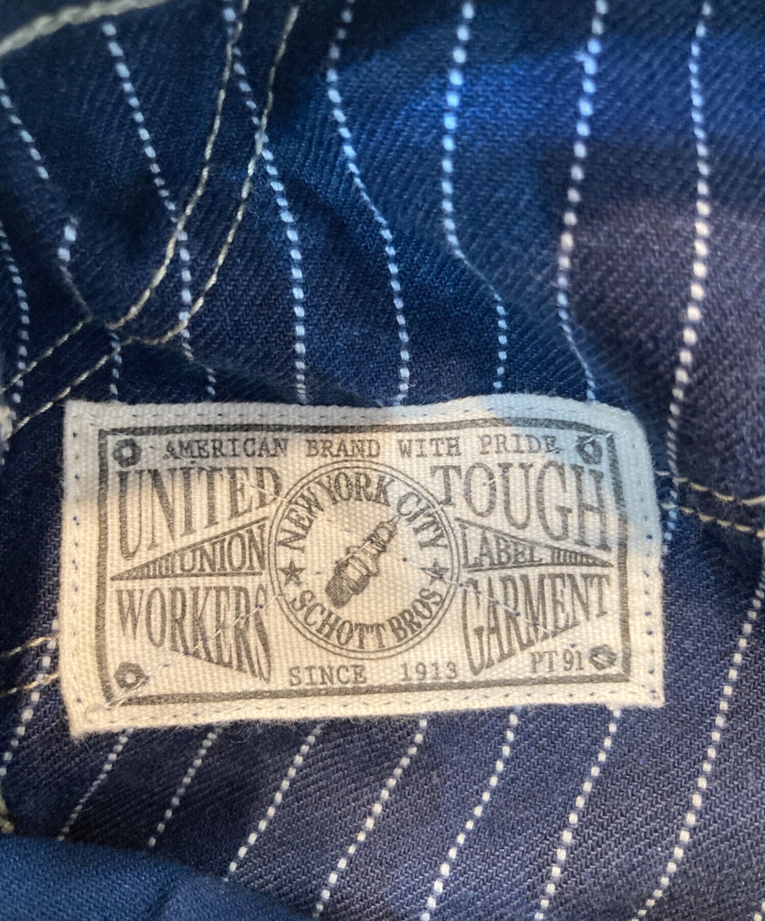 中古・古着通販】SCHOTT BROS. (ショット) ヒッコリーデニムパンツ