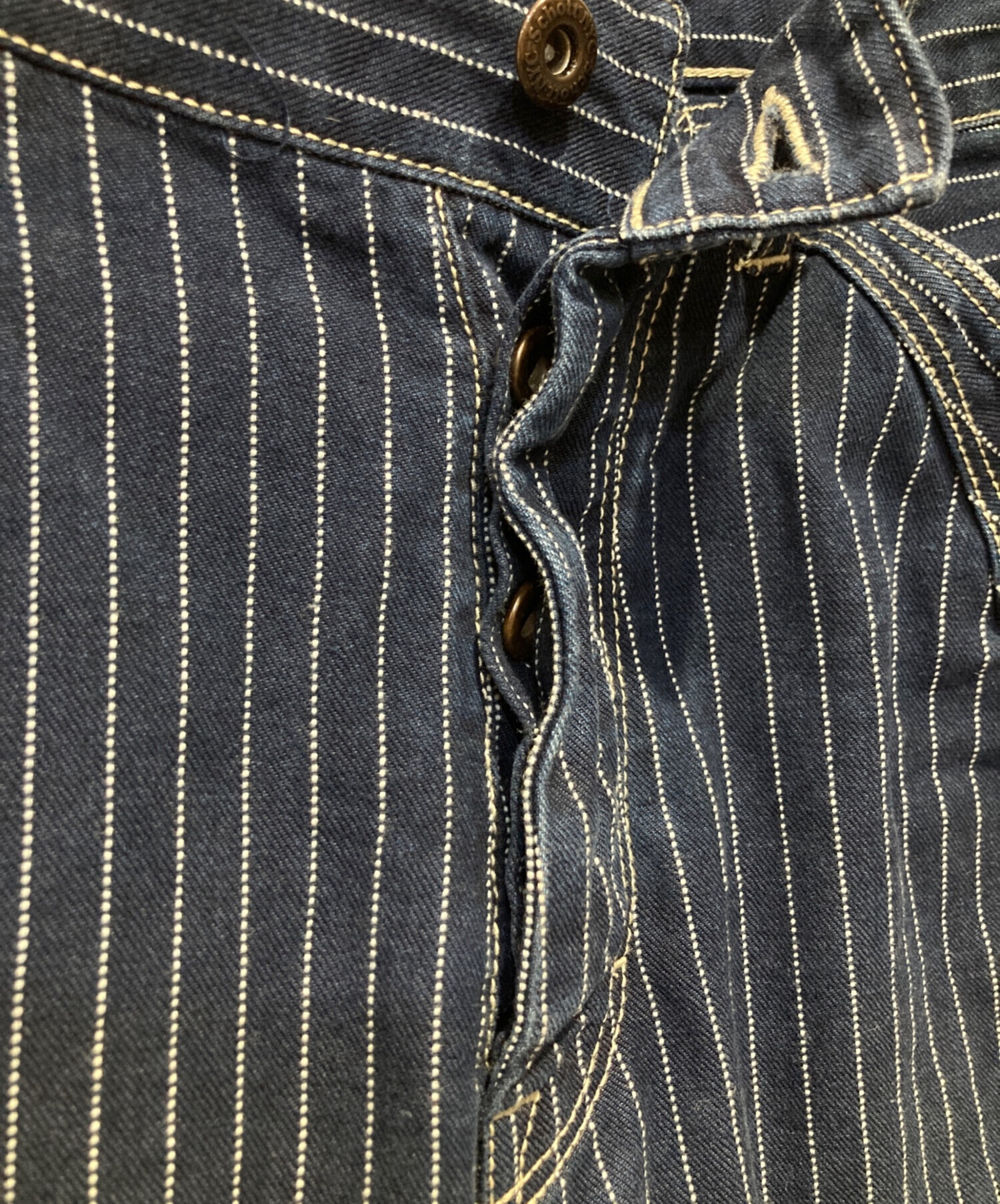 中古・古着通販】SCHOTT BROS. (ショット) ヒッコリーデニムパンツ