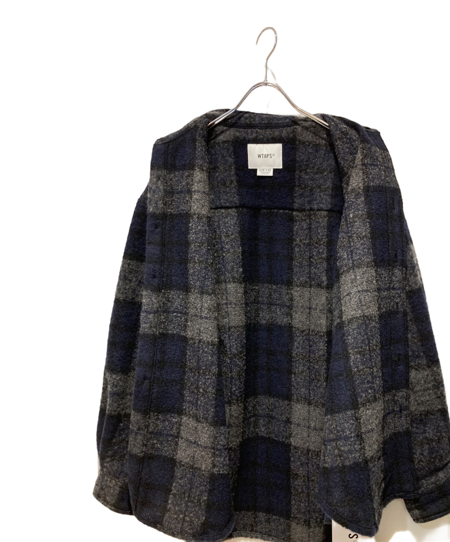 WTAPS ダブルタップス古着加工フランネルチェックシャツ XL美中古窪塚着 WTAPS ダブルタップス古着加工フランネルチェックシャツ XL美中古窪塚