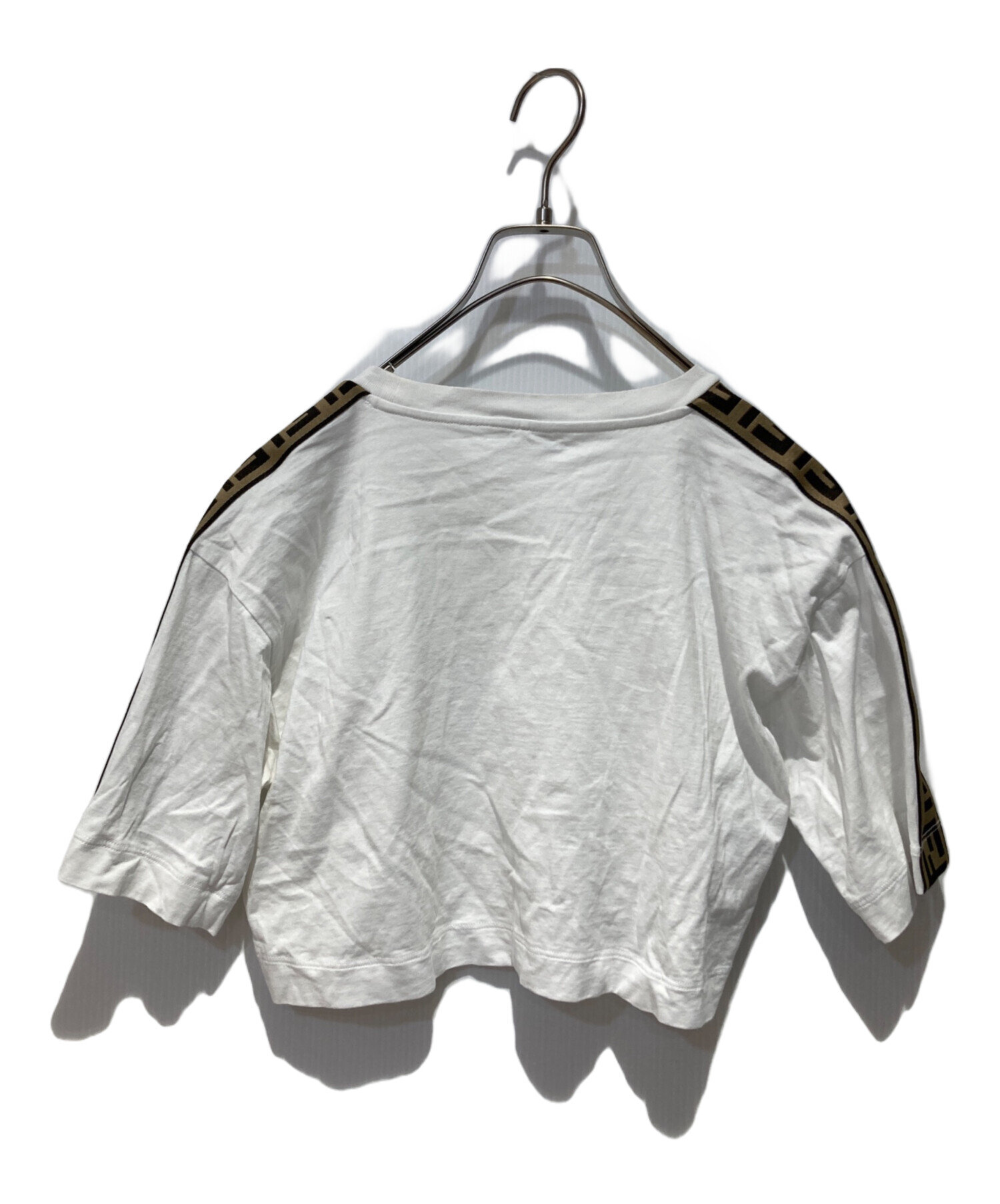 中古・古着通販】FENDI (フェンディ) ズッカ柄クロップドTシャツ