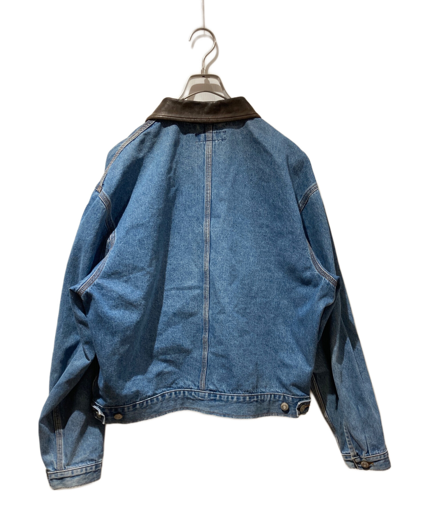 中古・古着通販】BANANA REPUBLIC (バナナリパブリック) 襟レザー切替 