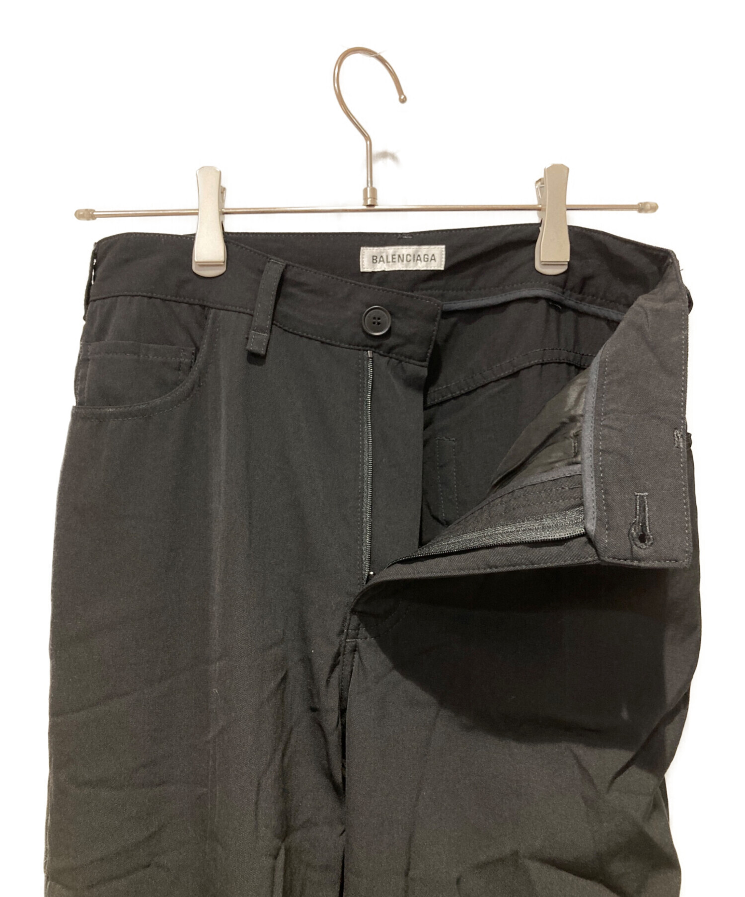 中古・古着通販】BALENCIAGA (バレンシアガ) スラックス ブラック