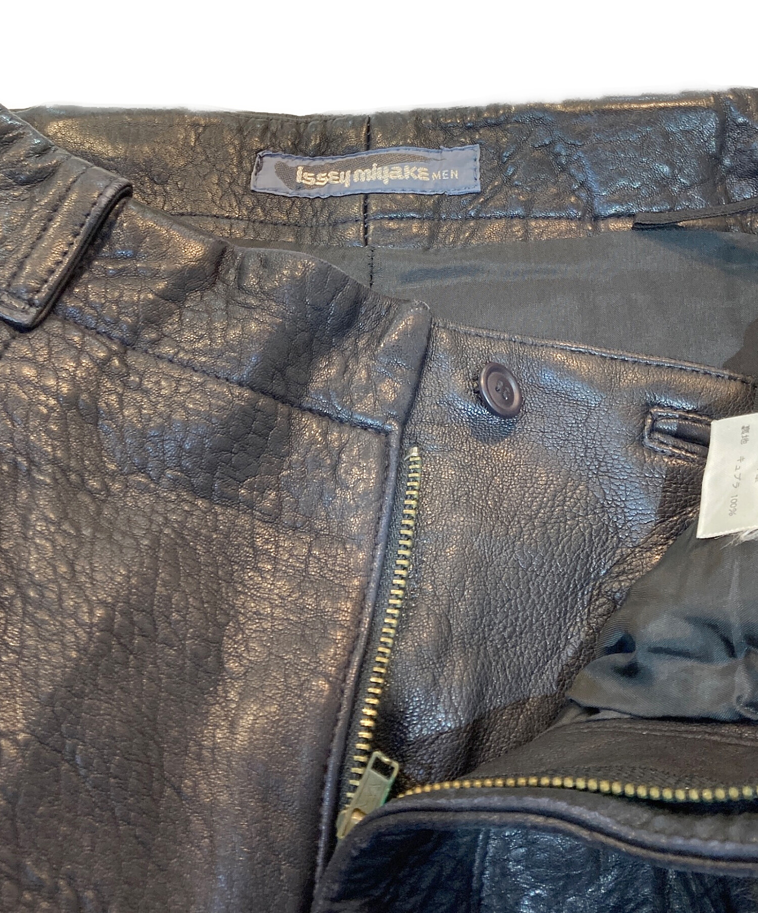 中古・古着通販】ISSEY MIYAKE MEN (イッセイミヤケメン) ラムレザー