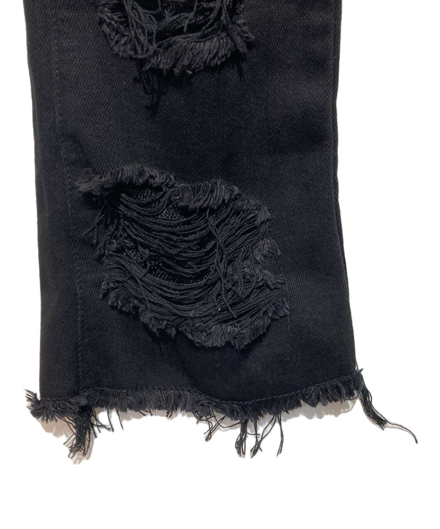 中古・古着通販】VALABASAS (バラバサス) ダメージフレアデニム