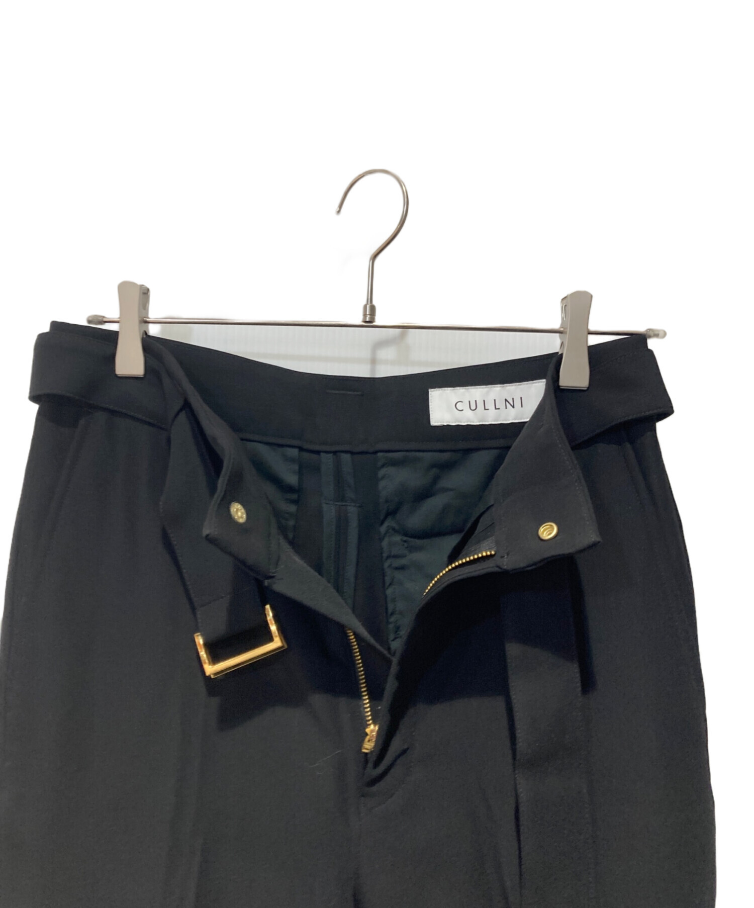 中古・古着通販】CULLNI (クルニ) Double Satin Slim Pants with Long