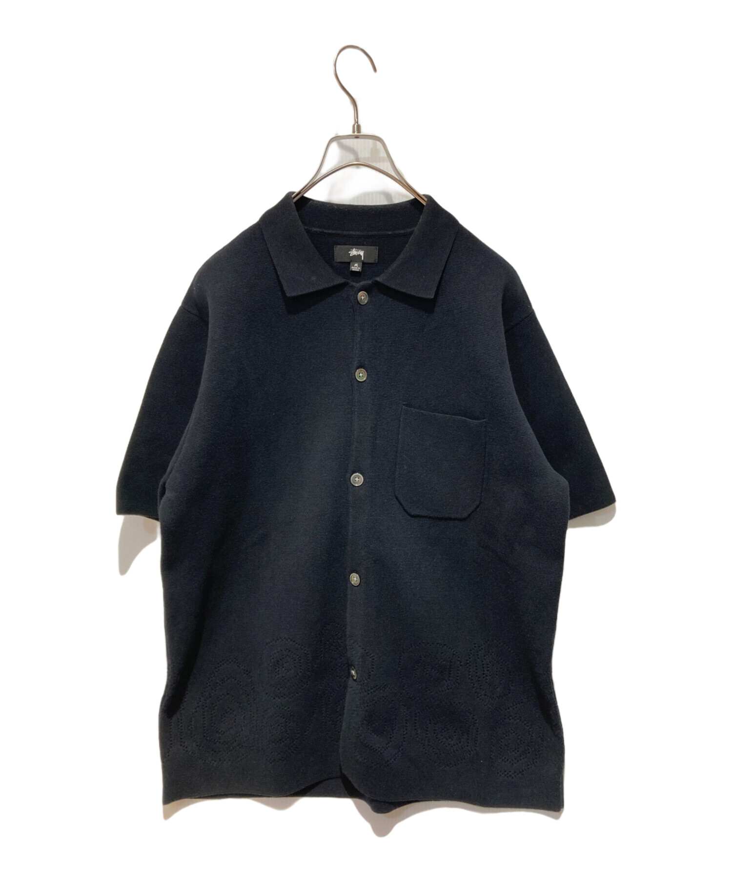 トップス stussy Perforated Swirl Knit Shirt 中古・古着通販】stussy (ステューシー) Perforated Swirl Knit Shirt