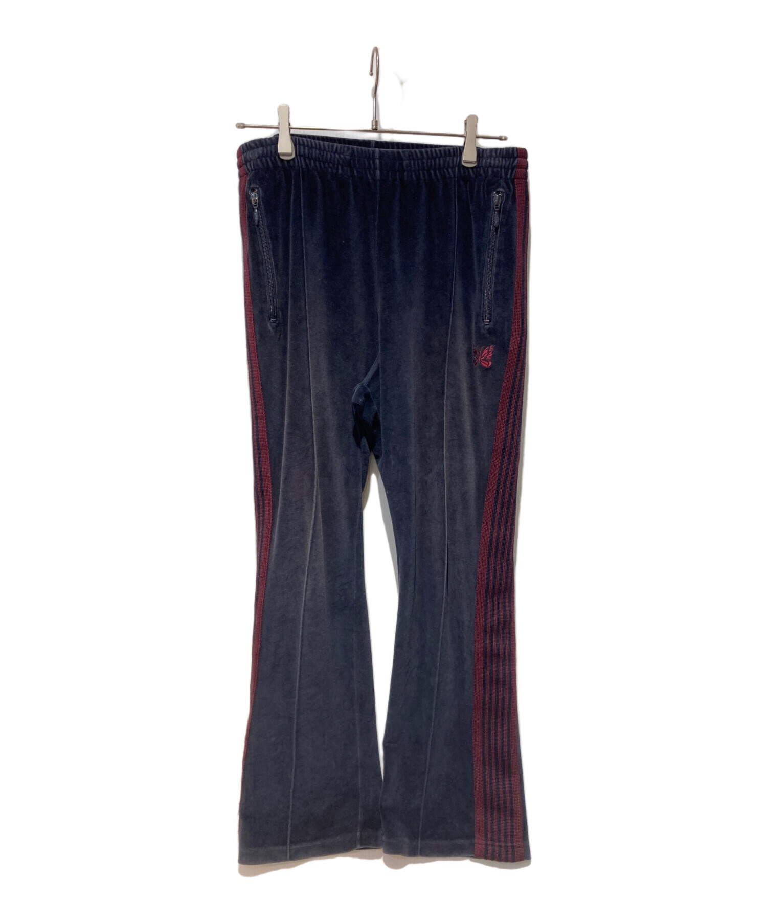 中古・古着通販】Needles (ニードルズ) ベロアトラックパンツ ネイビー