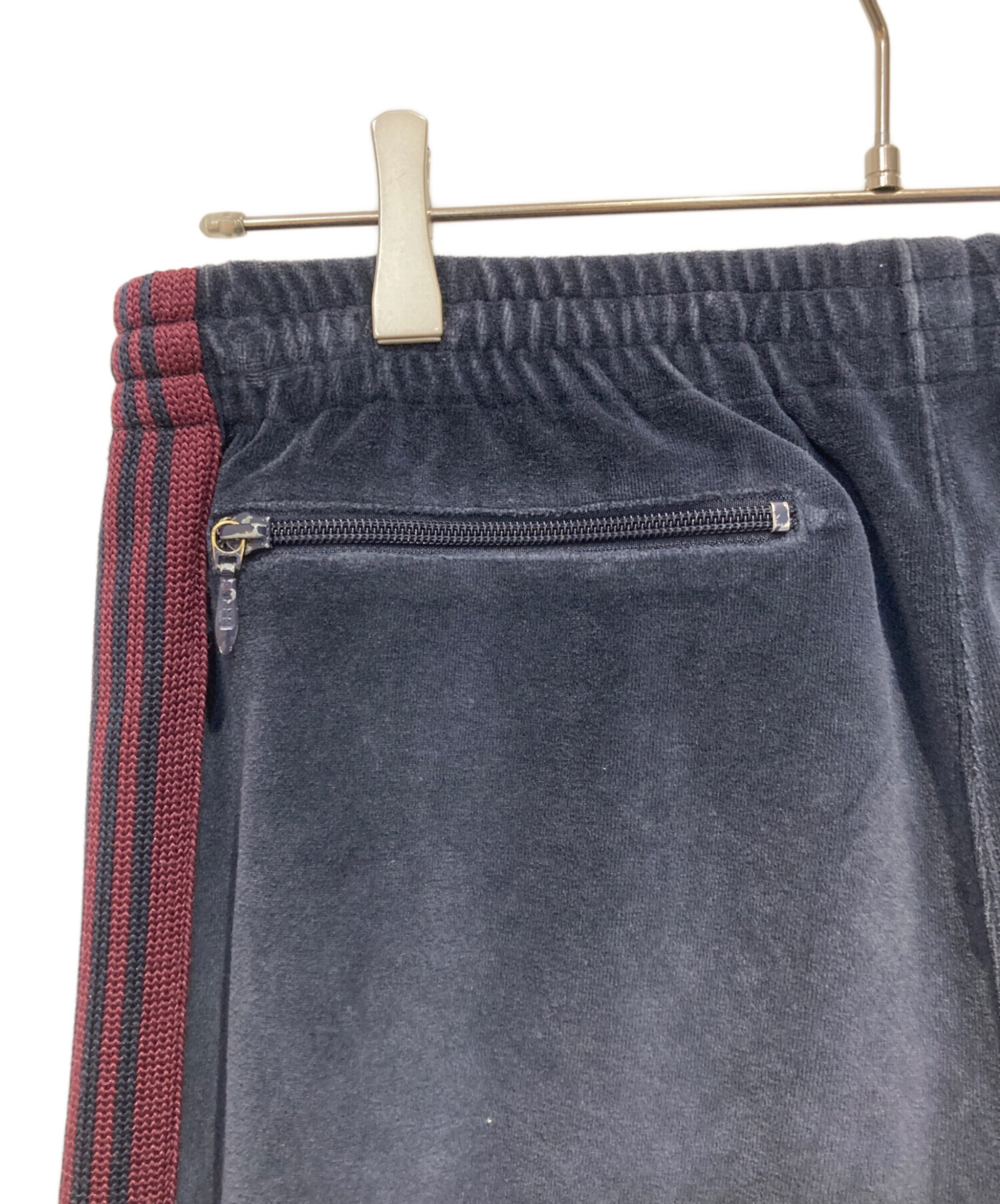 中古・古着通販】Needles (ニードルズ) ベロアトラックパンツ ネイビー