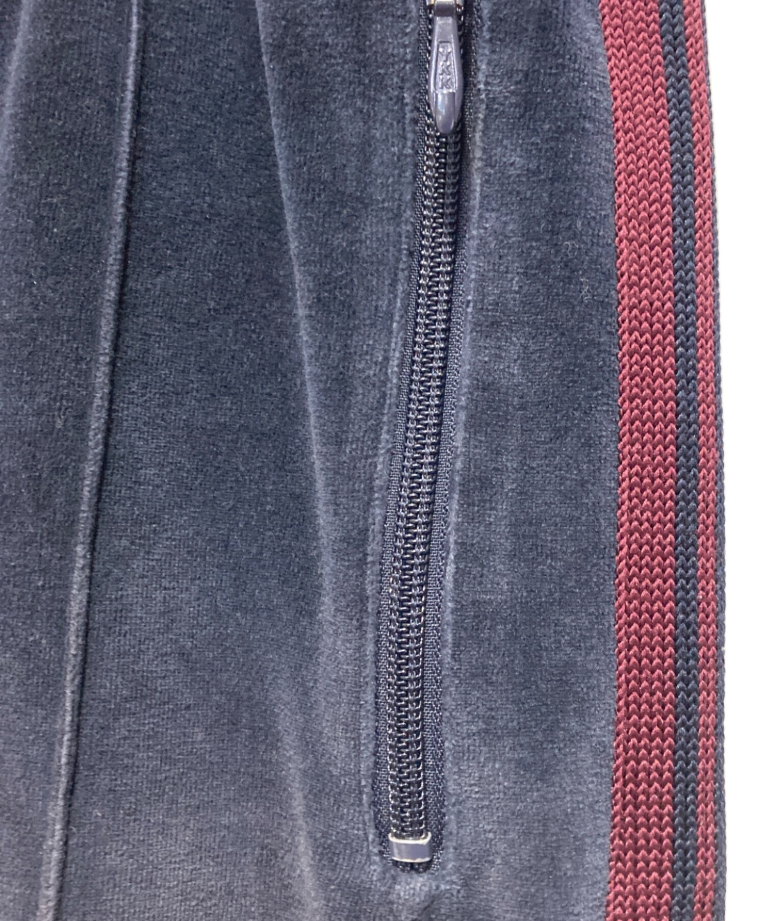 中古・古着通販】Needles (ニードルズ) ベロアトラックパンツ ネイビー