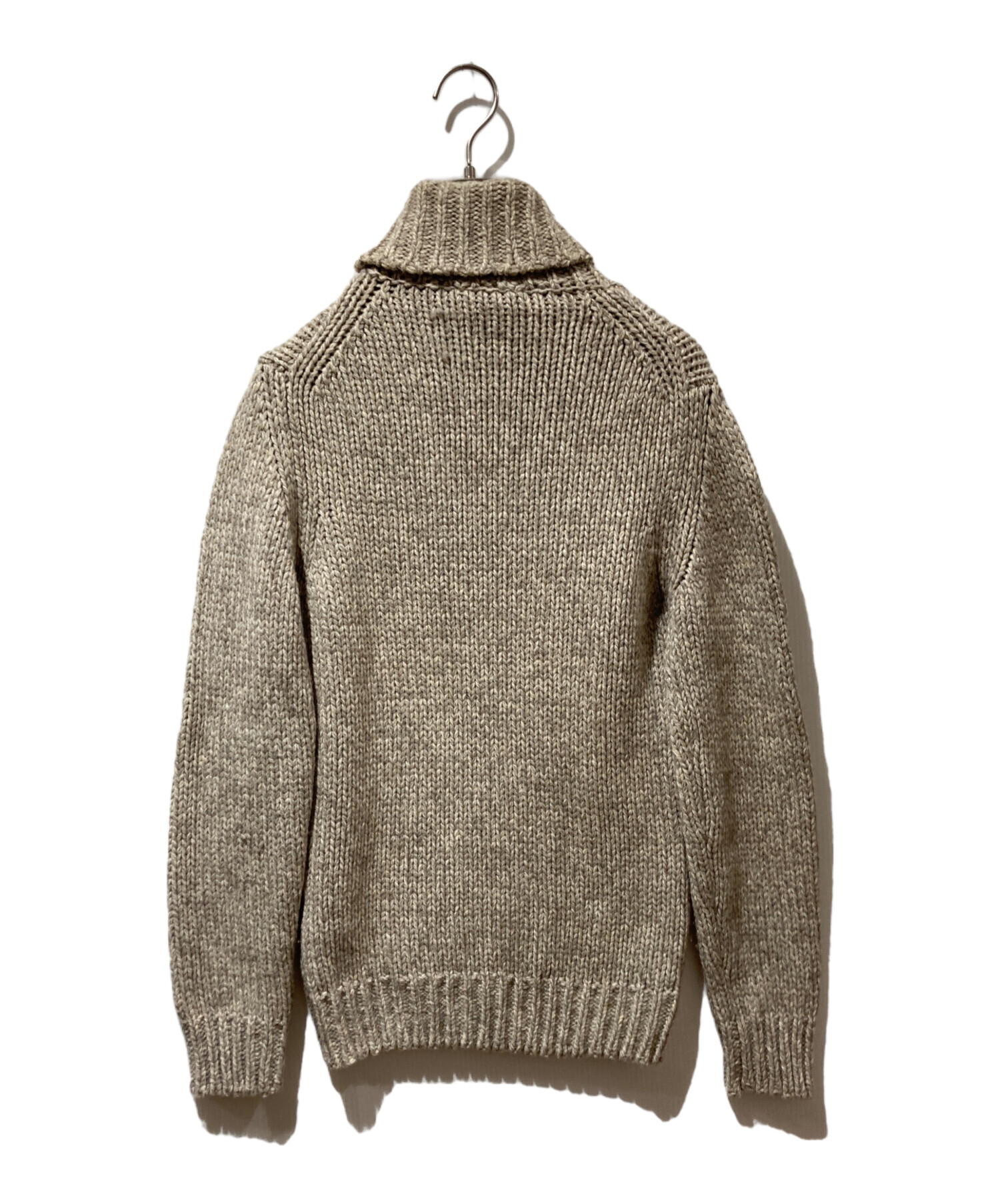 中古・古着通販】Zanone (ザノーネ) タートルネックニット ベージュ