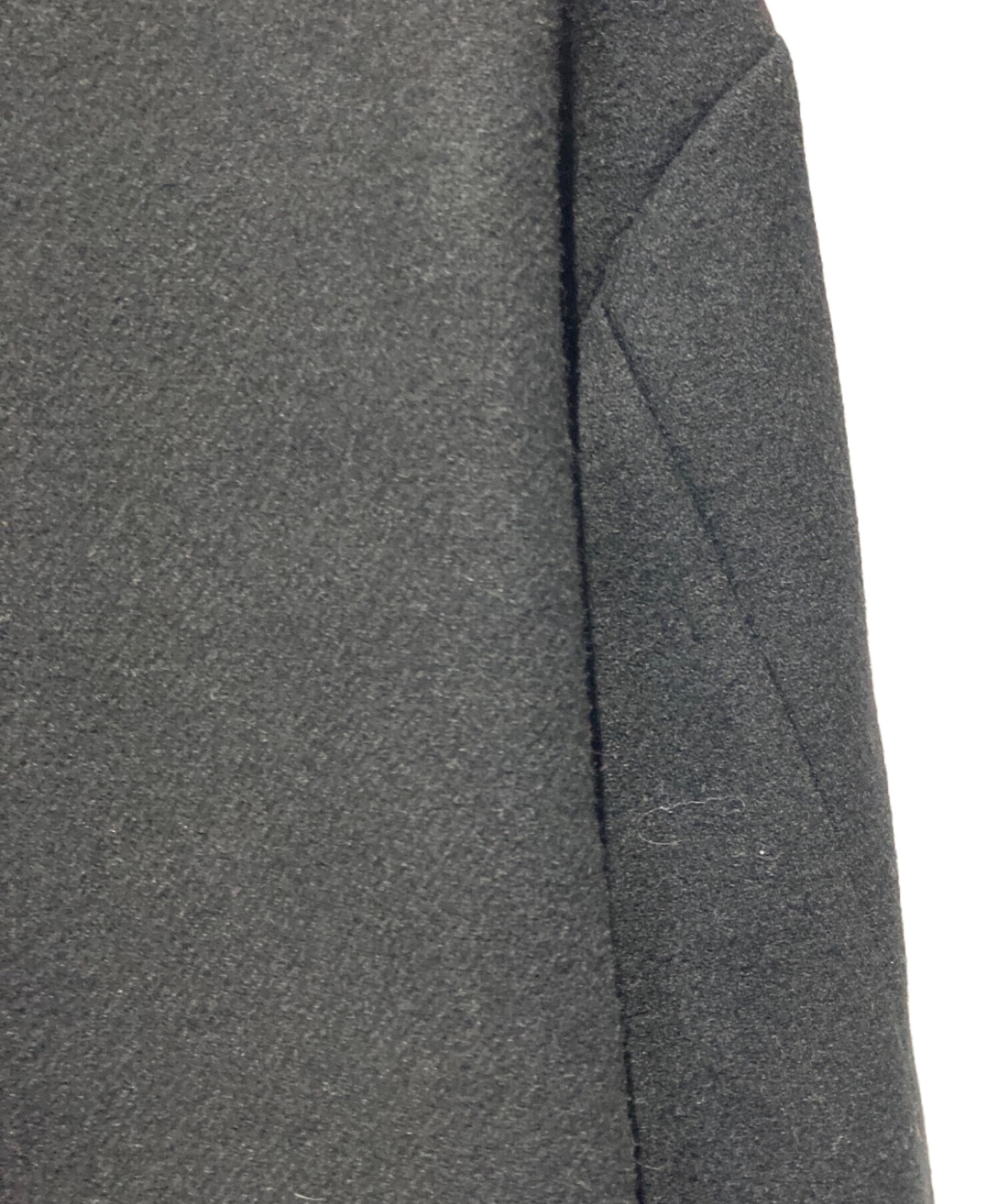 中古・古着通販】SOE (ソーイ) Deep breasted Wool Coat ブラック
