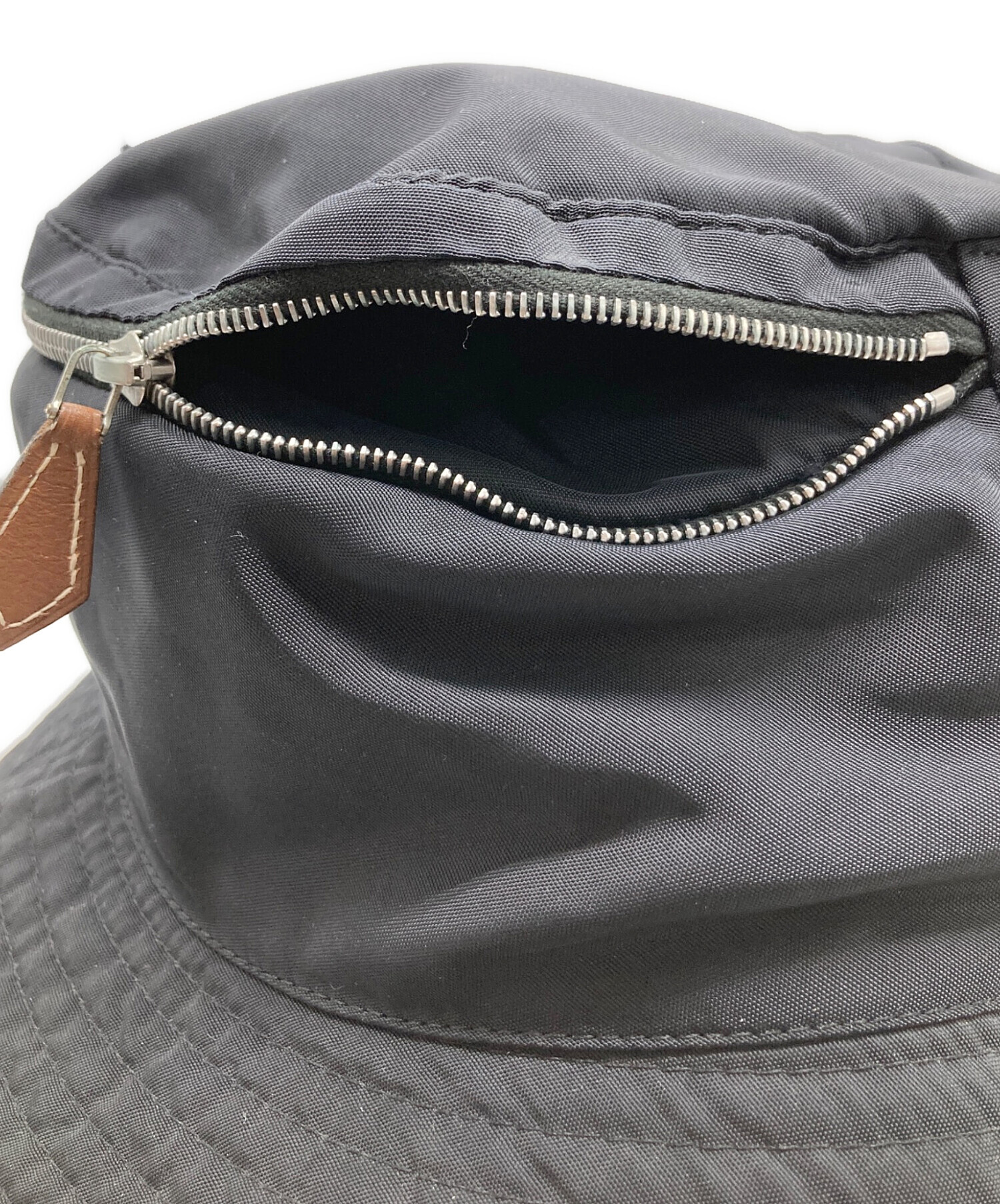 中古・古着通販】HERMES (エルメス) バケットハット ブラック サイズ