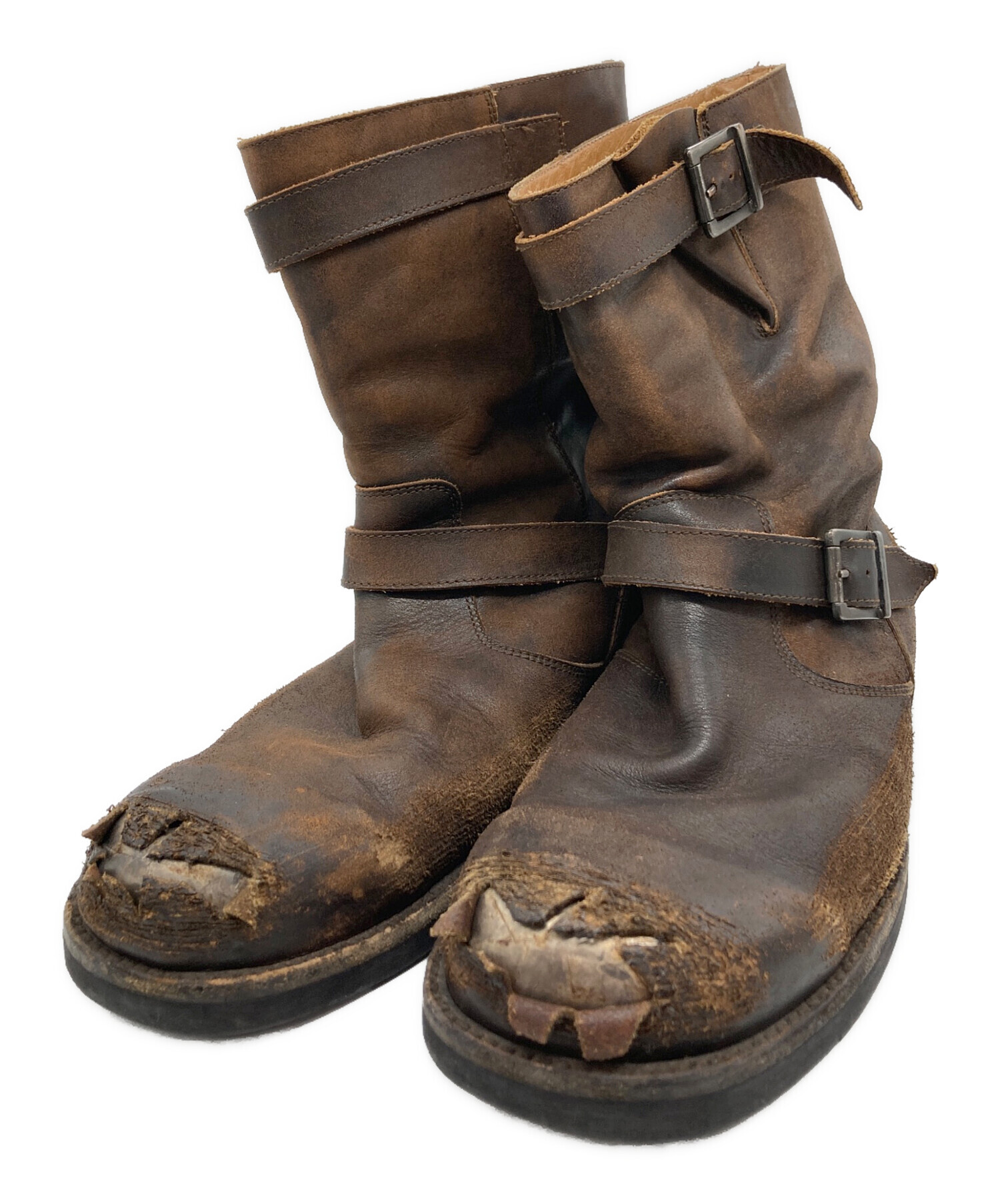 Maison Margiela エンジニアブーツ 中古・古着通販】Maison Margiela (メゾンマルジェラ) クラッシュ加工
