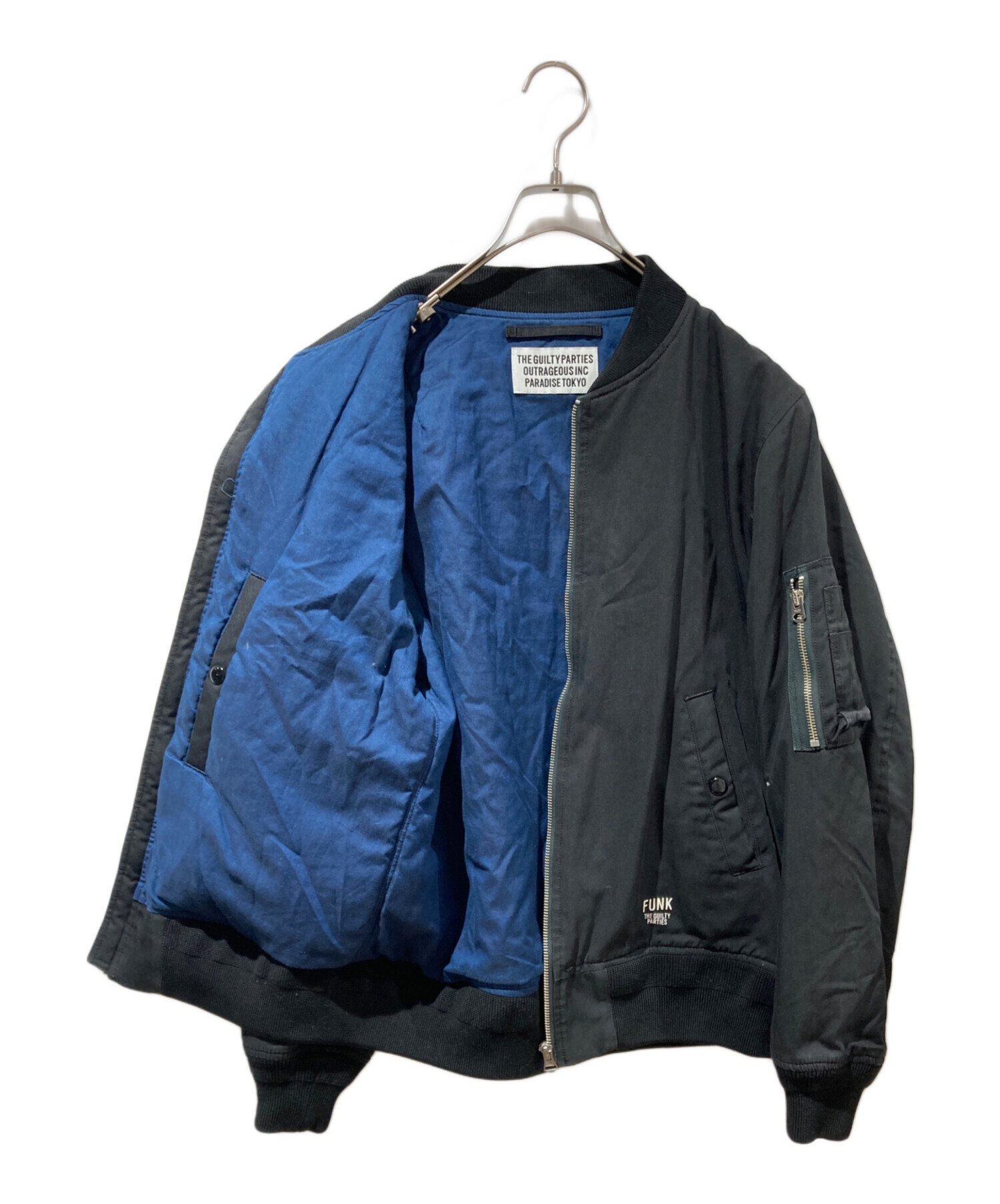 中古・古着通販】WACKO MARIA (ワコマリア) MA-1ジャケット ブラック 
