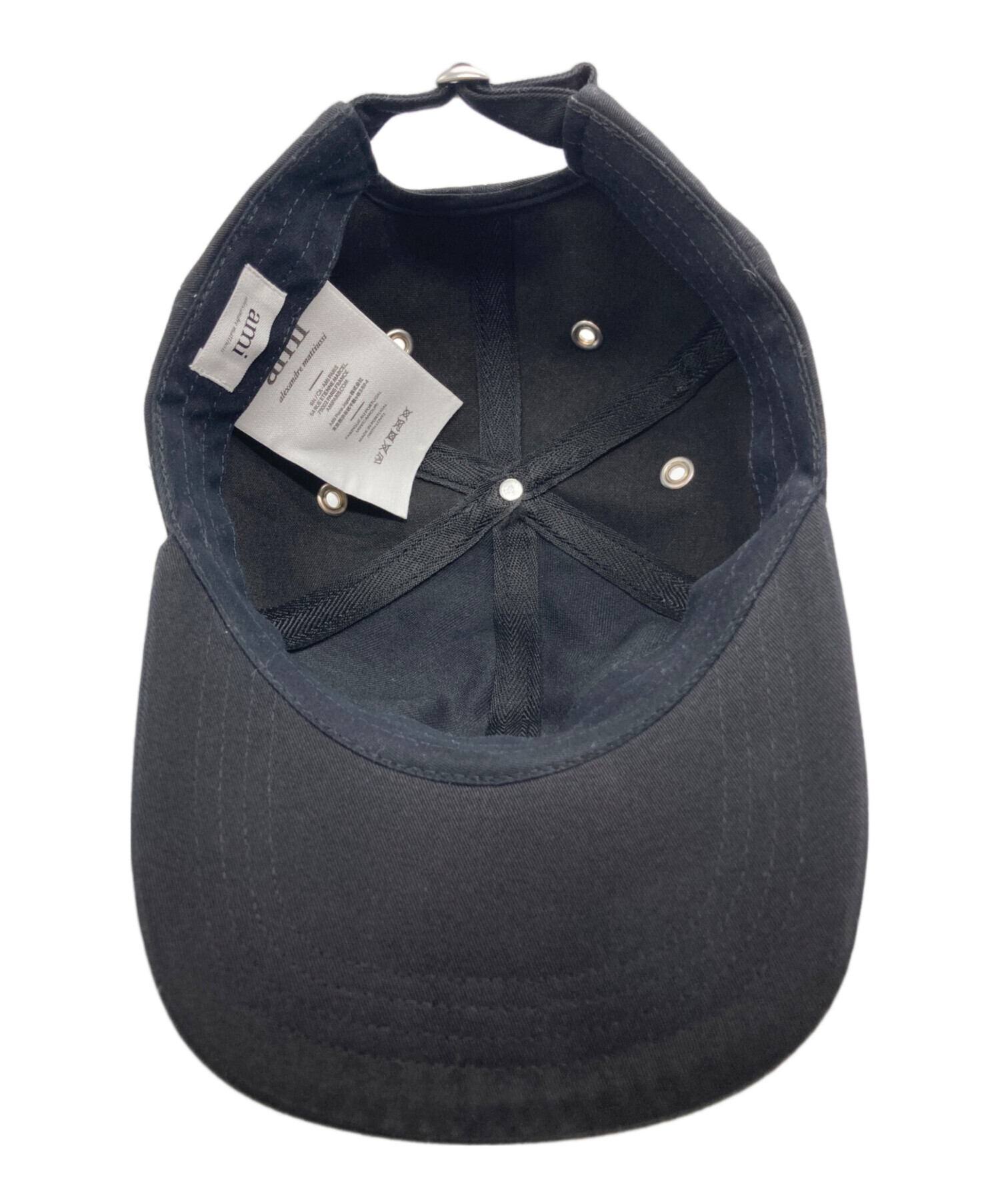 中古・古着通販】AMI PARIS (アミ パリス) ロゴキャップ ブラック