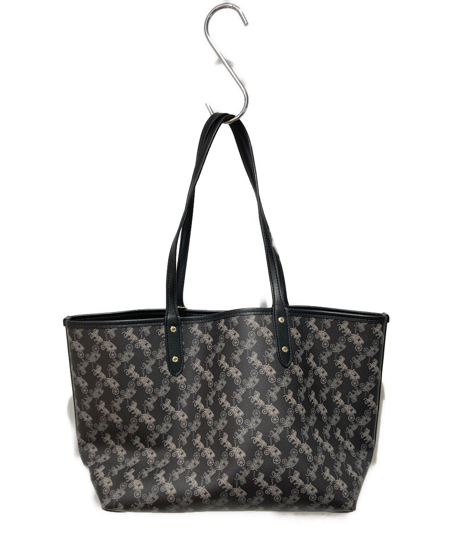 中古・古着通販】COACH (コーチ) リバーシブル シティー トートバッグ