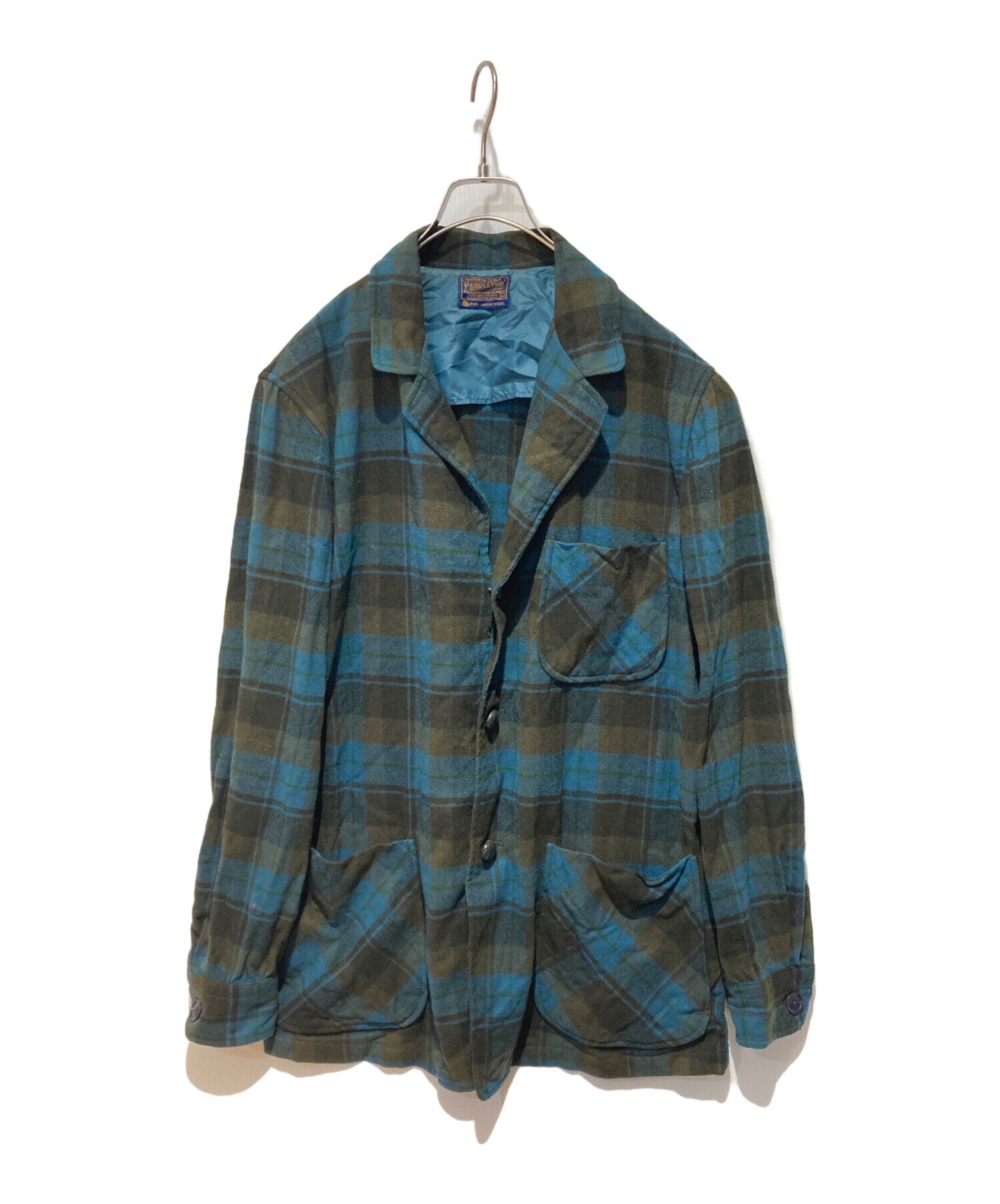 中古・古着通販】PENDLETON (ペンドルトン) アンコンジャケット ブルー 