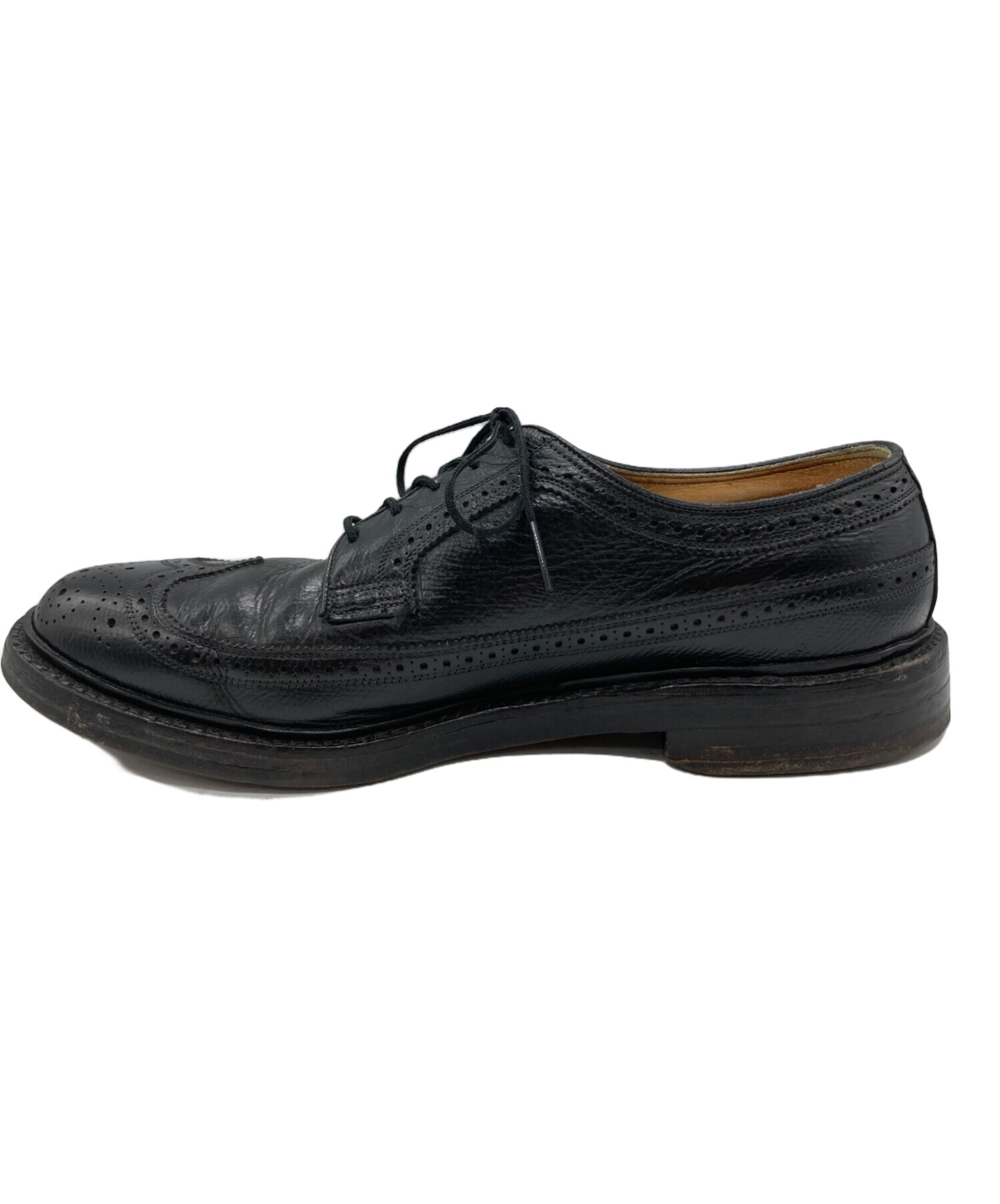 Florsheim フローシャイム ウィングチップシューズ 黒 27cm 中古・古着通販】Florsheim (フローシャイム) ウィングチップレザー