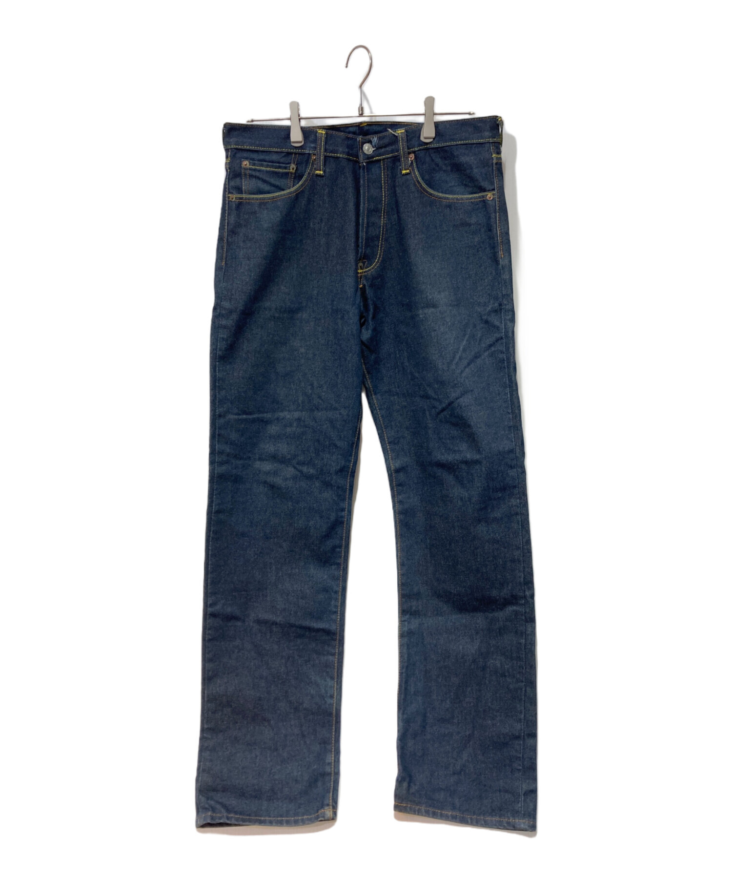 中古・古着通販】EVISU (エヴィス) ペイントデニムパンツ インディゴ