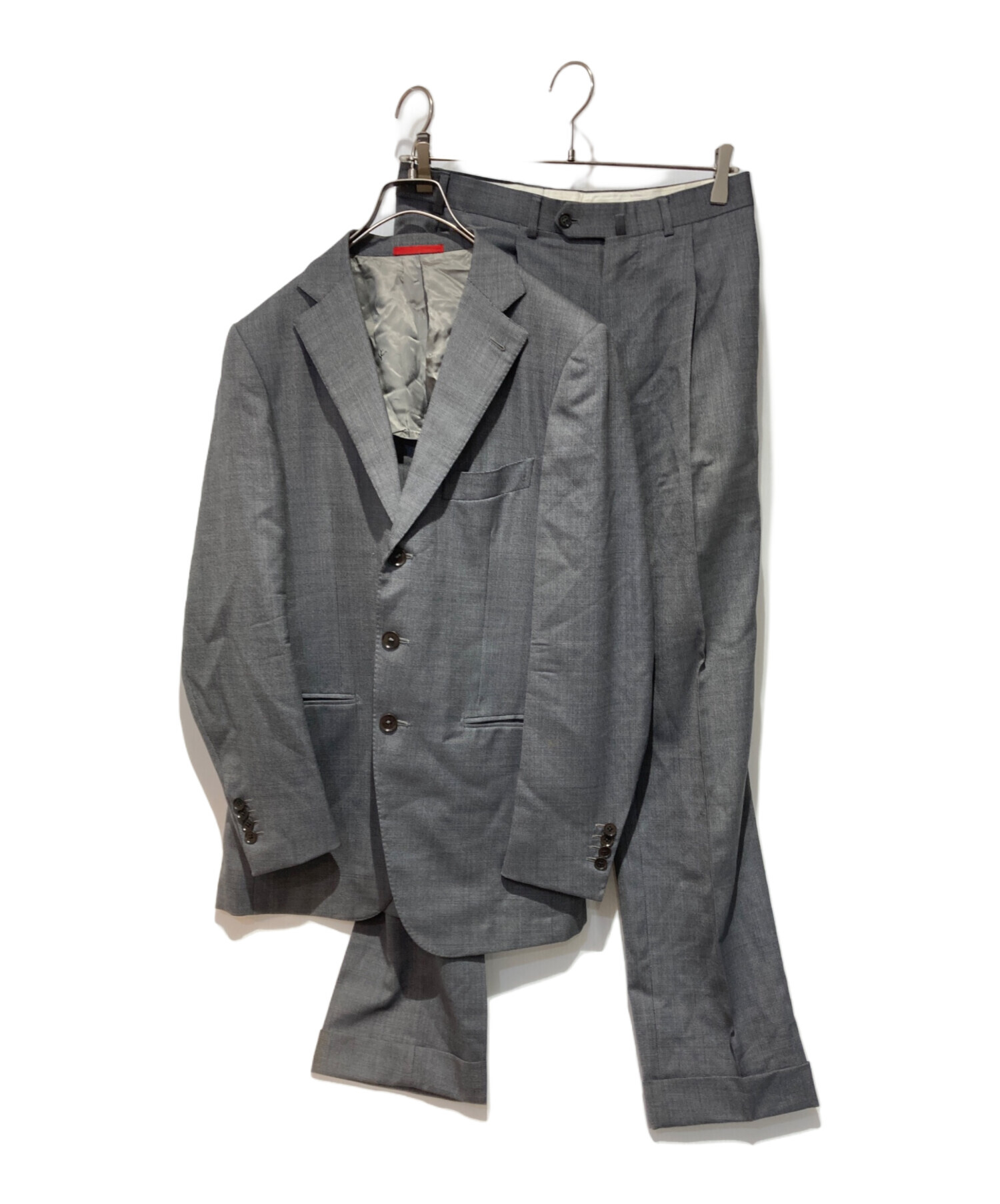 中古・古着通販】ISAIA (イザイア) セットアップスーツ グレー サイズ 