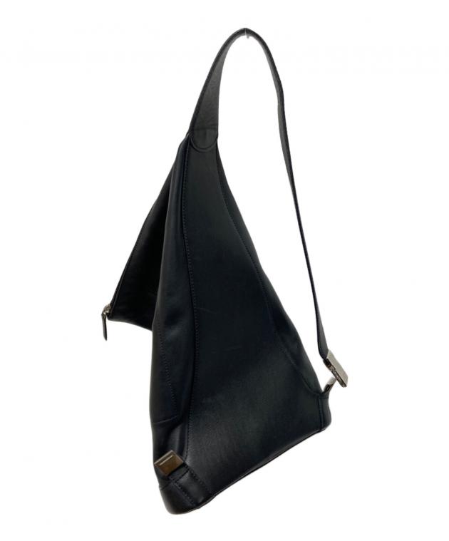 中古・古着通販】LOEWE (ロエベ) レザーボディバッグ ブラック