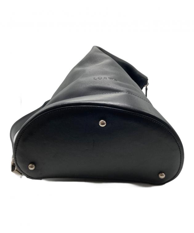 中古・古着通販】LOEWE (ロエベ) レザーボディバッグ ブラック 中古・古着通販】LOEWE (ロエベ) レザーボディバッグ ブラック