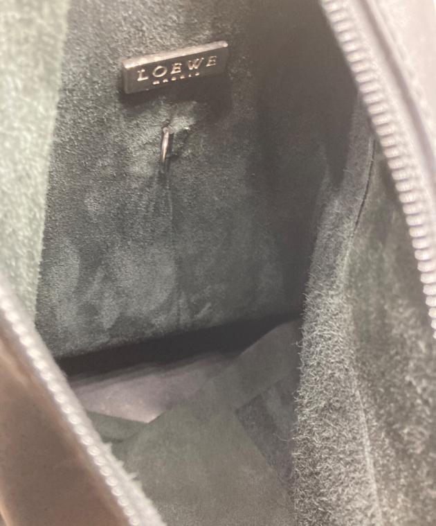 中古・古着通販】LOEWE (ロエベ) レザーボディバッグ ブラック 中古・古着通販】LOEWE (ロエベ) レザーボディバッグ ブラック
