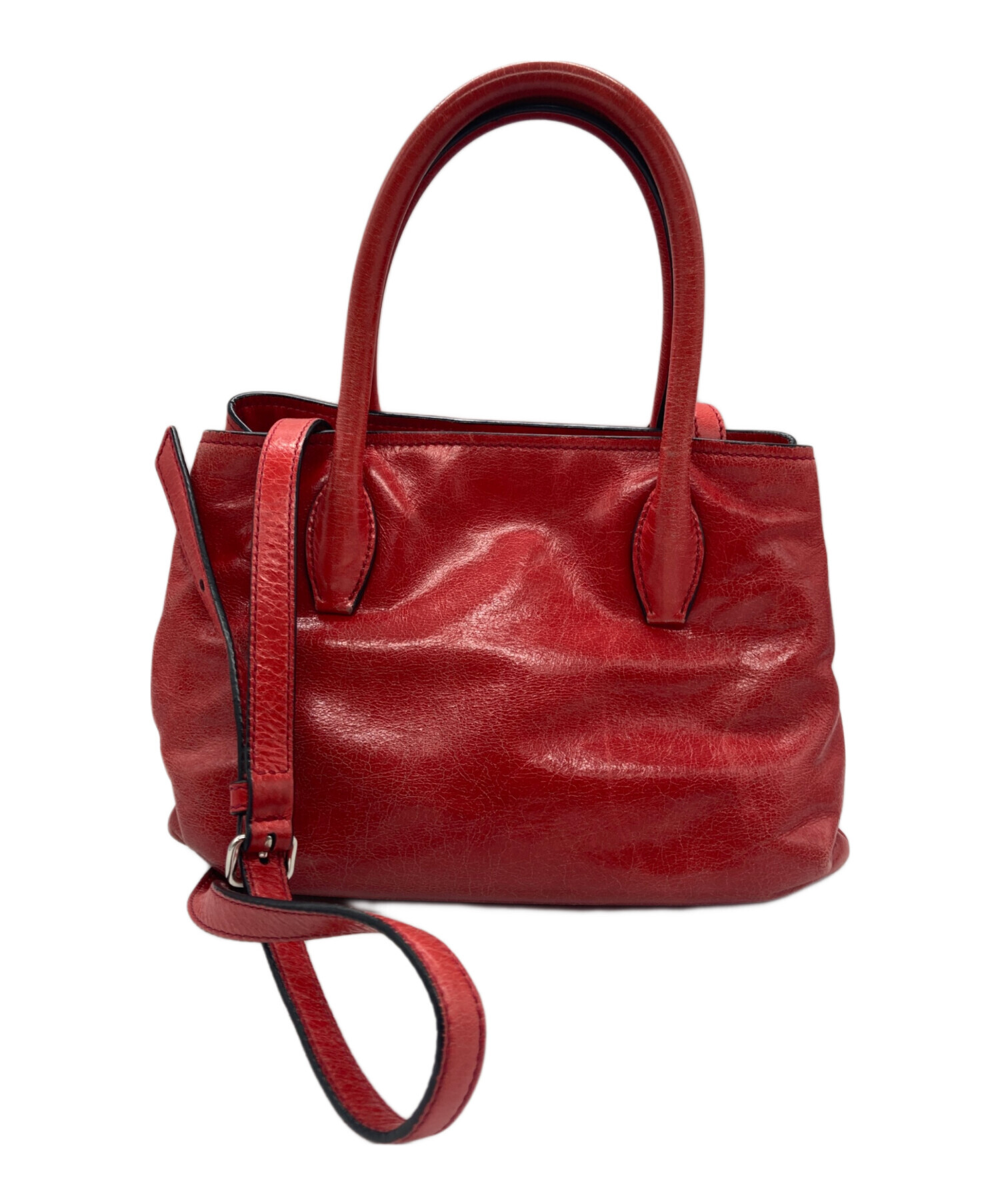 中古・古着通販】MIU MIU (ミュウミュウ) ハンドバッグ レッド