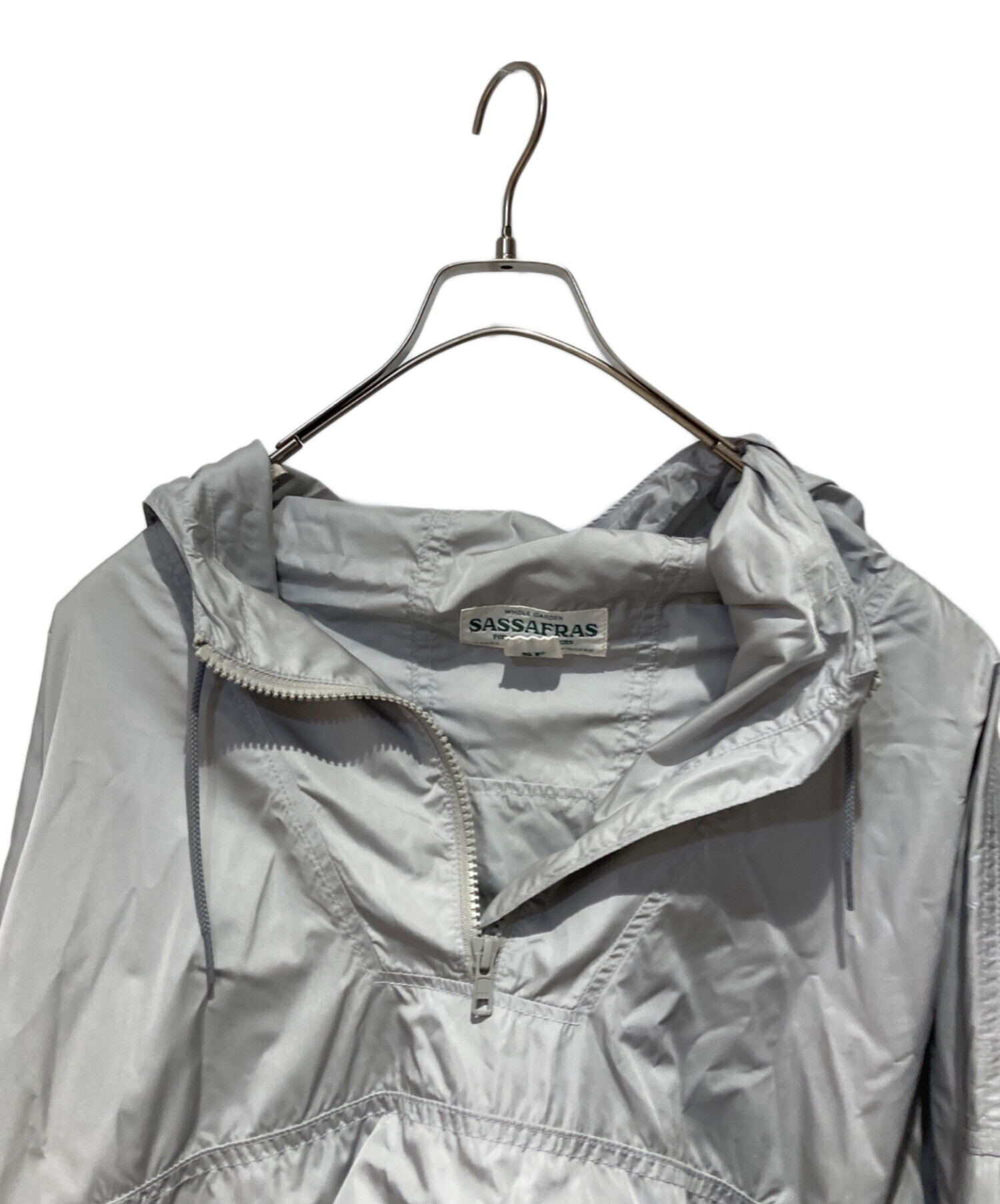 中古・古着通販】SASSAFRAS (ササフラス) ナイロンプルオーバー グレー 