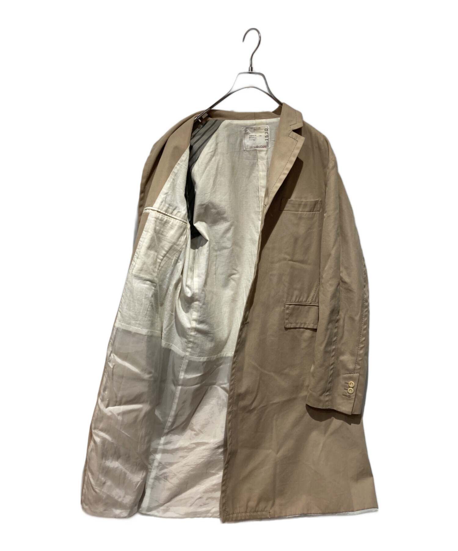 中古・古着通販】sacai (サカイ) トレンチコート ベージュ サイズ:1