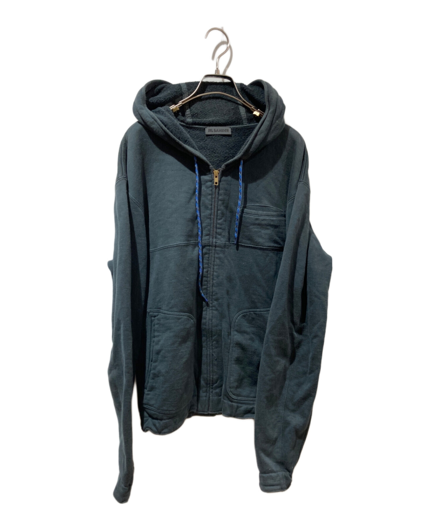 JIL SANDER ジルサンダー ブラック パーカー コート JIL SANDER (ジル 