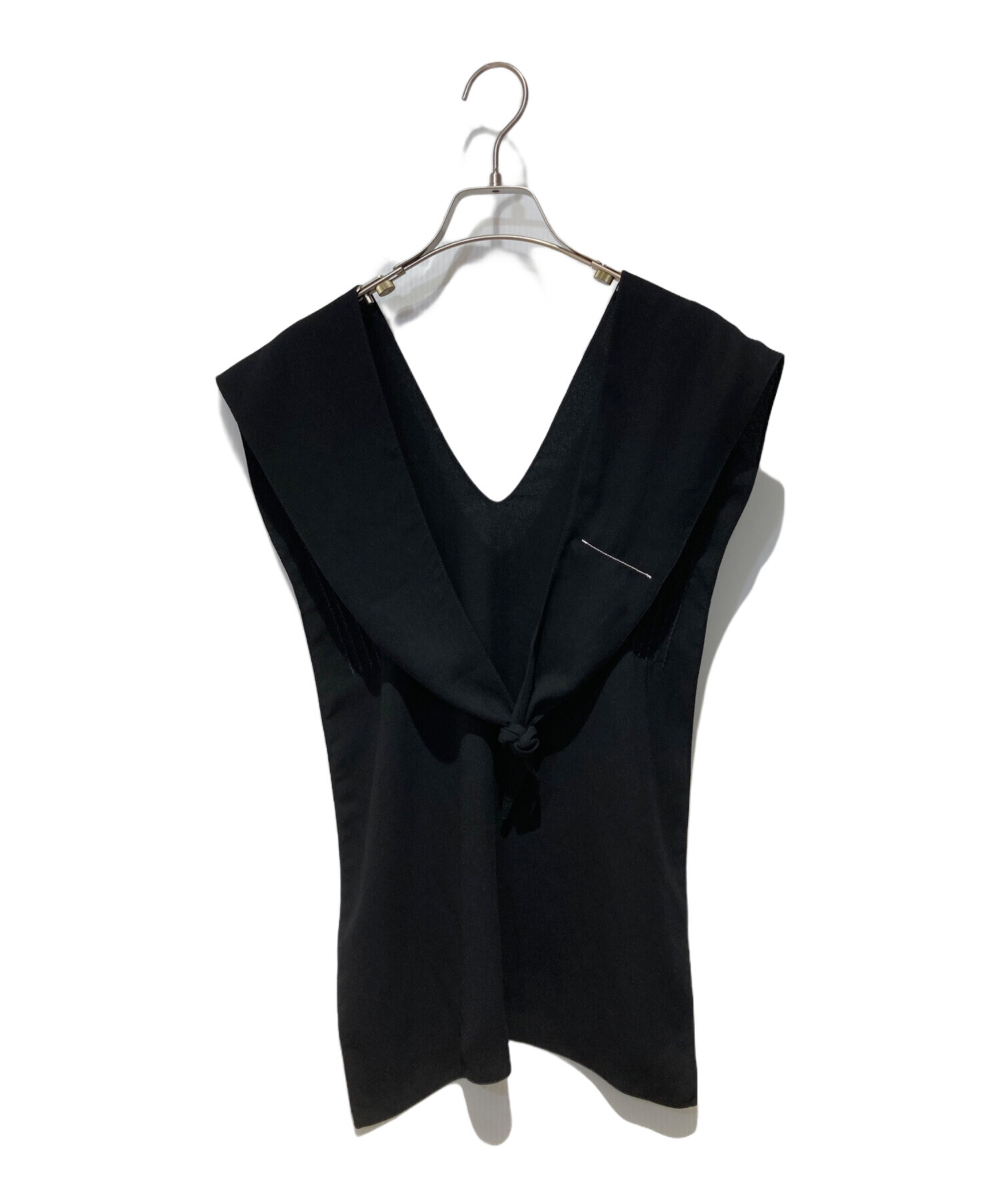マルジェラMM6レース付きブラックキャミソールサテン黒ブラック 中古・古着通販】MM6 Maison Margiela (エムエムシックスメゾン