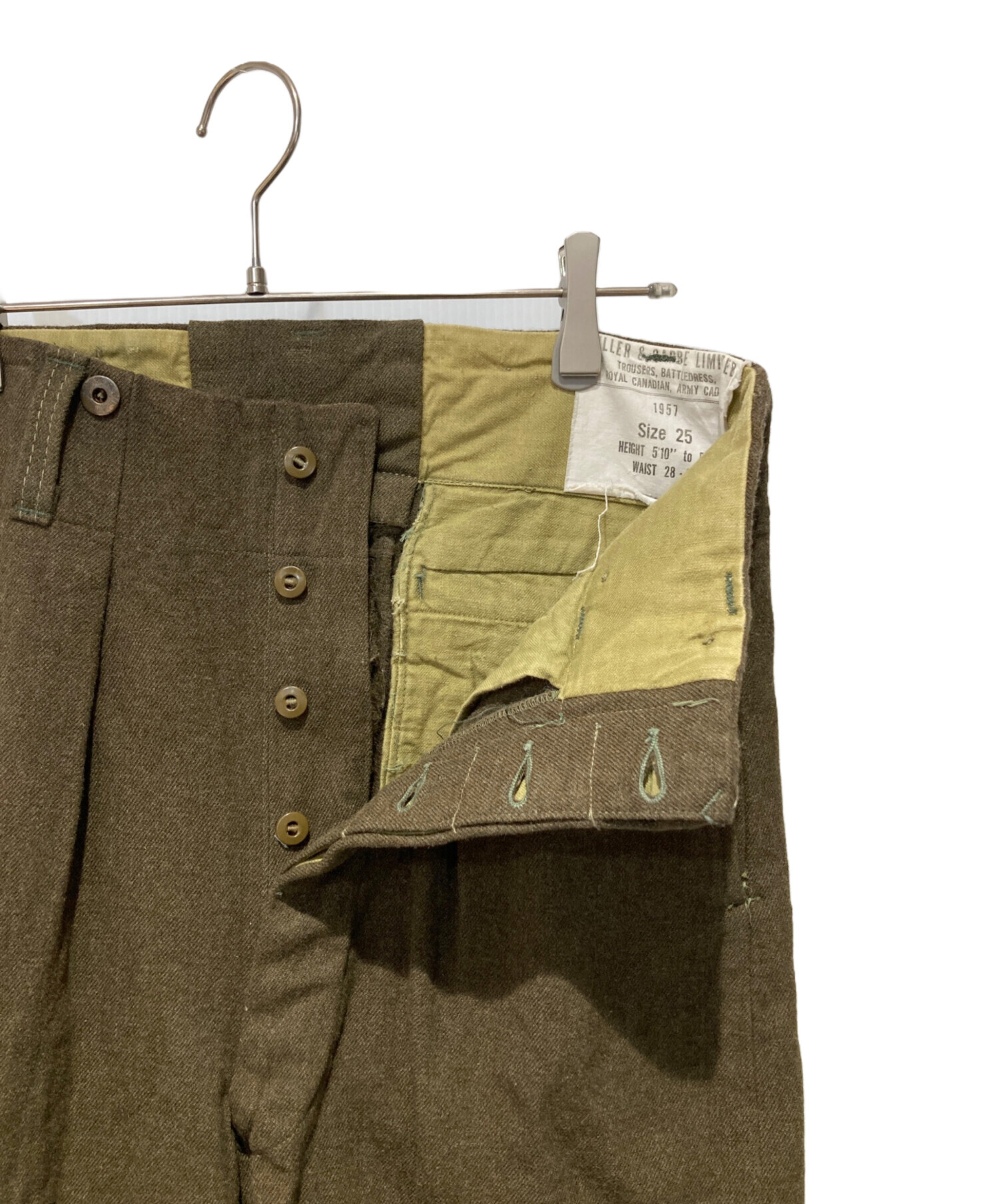 中古・古着通販】CANADIAN ARMY (カナダ軍) パンツ オリーブ サイズ