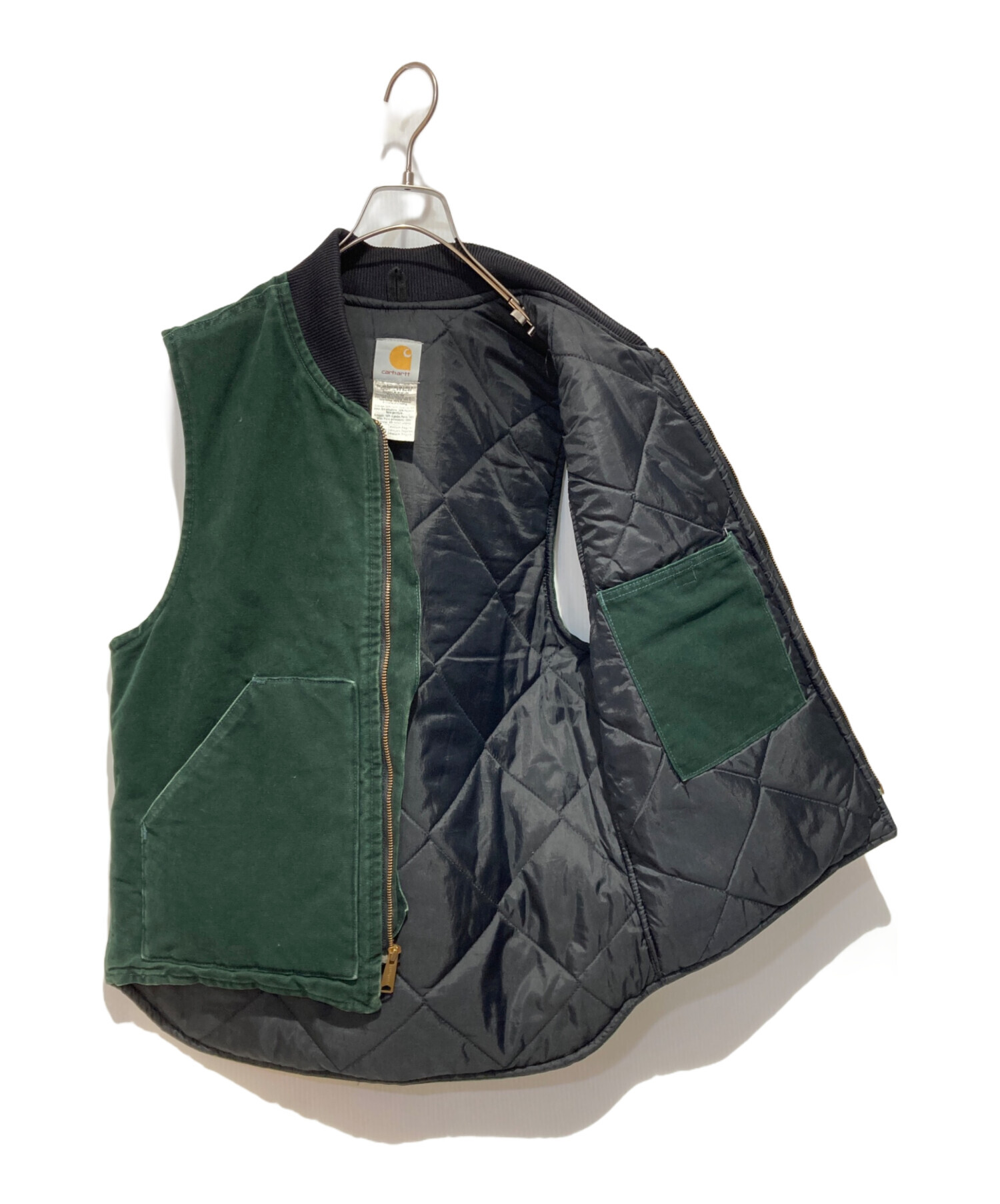 中古・古着通販】CarHartt (カーハート) Duck Work Vest グリーン