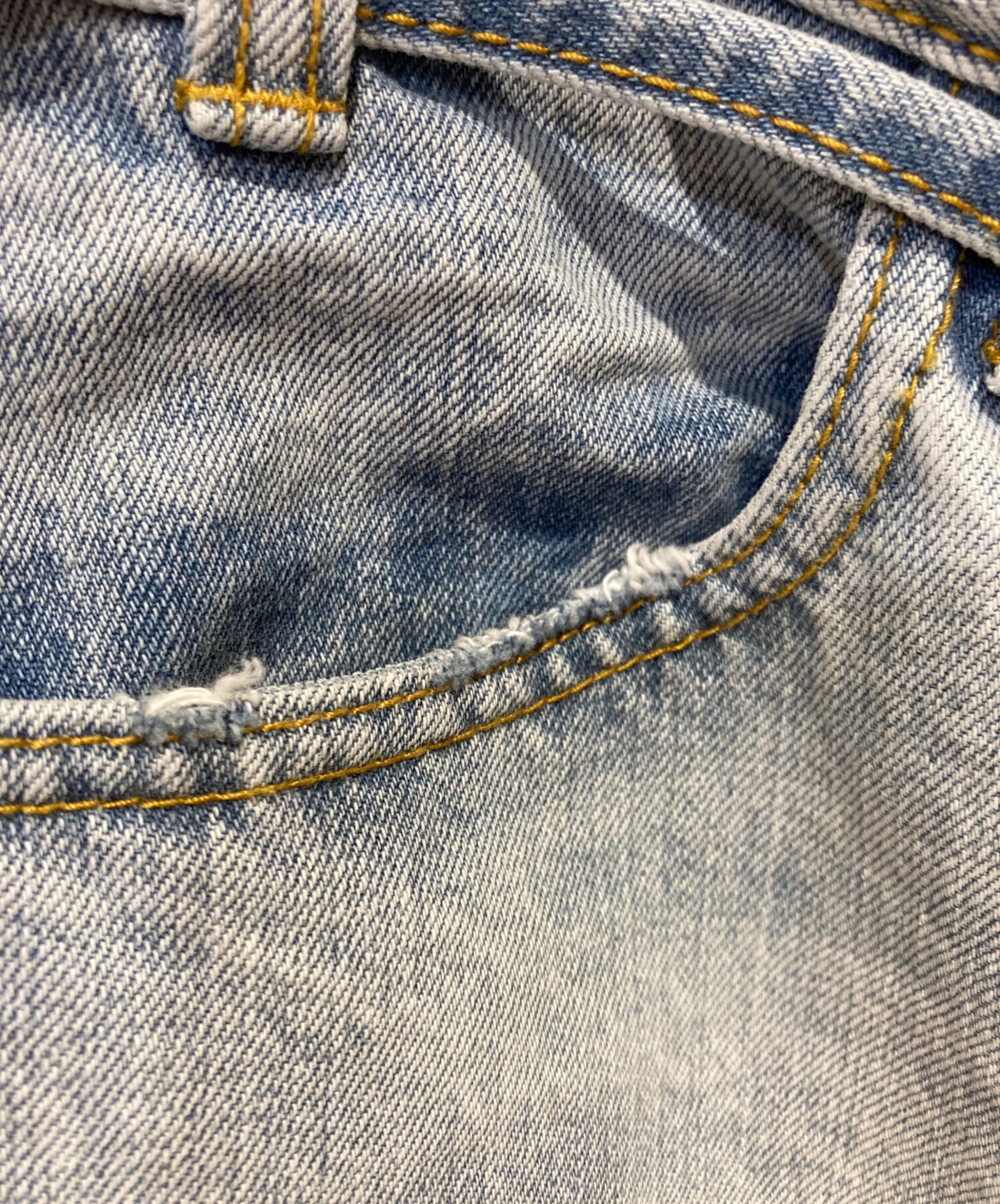 中古・古着通販】CAHLUMN (カウラム) デニムパンツ ブルー サイズ:M 