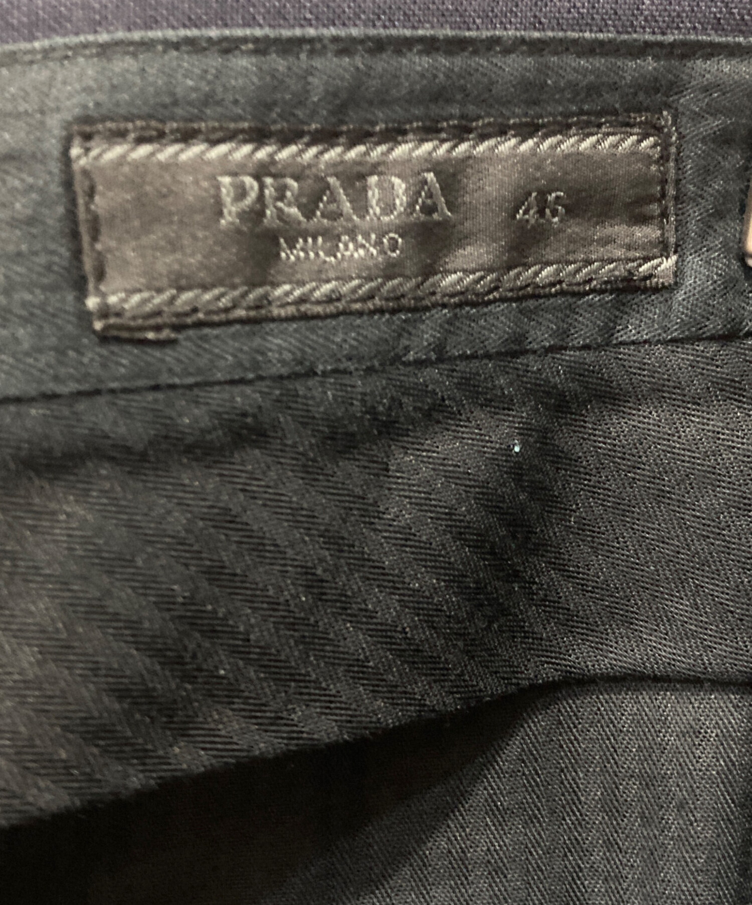 中古・古着通販】PRADA (プラダ) スラックス ネイビー サイズ:46