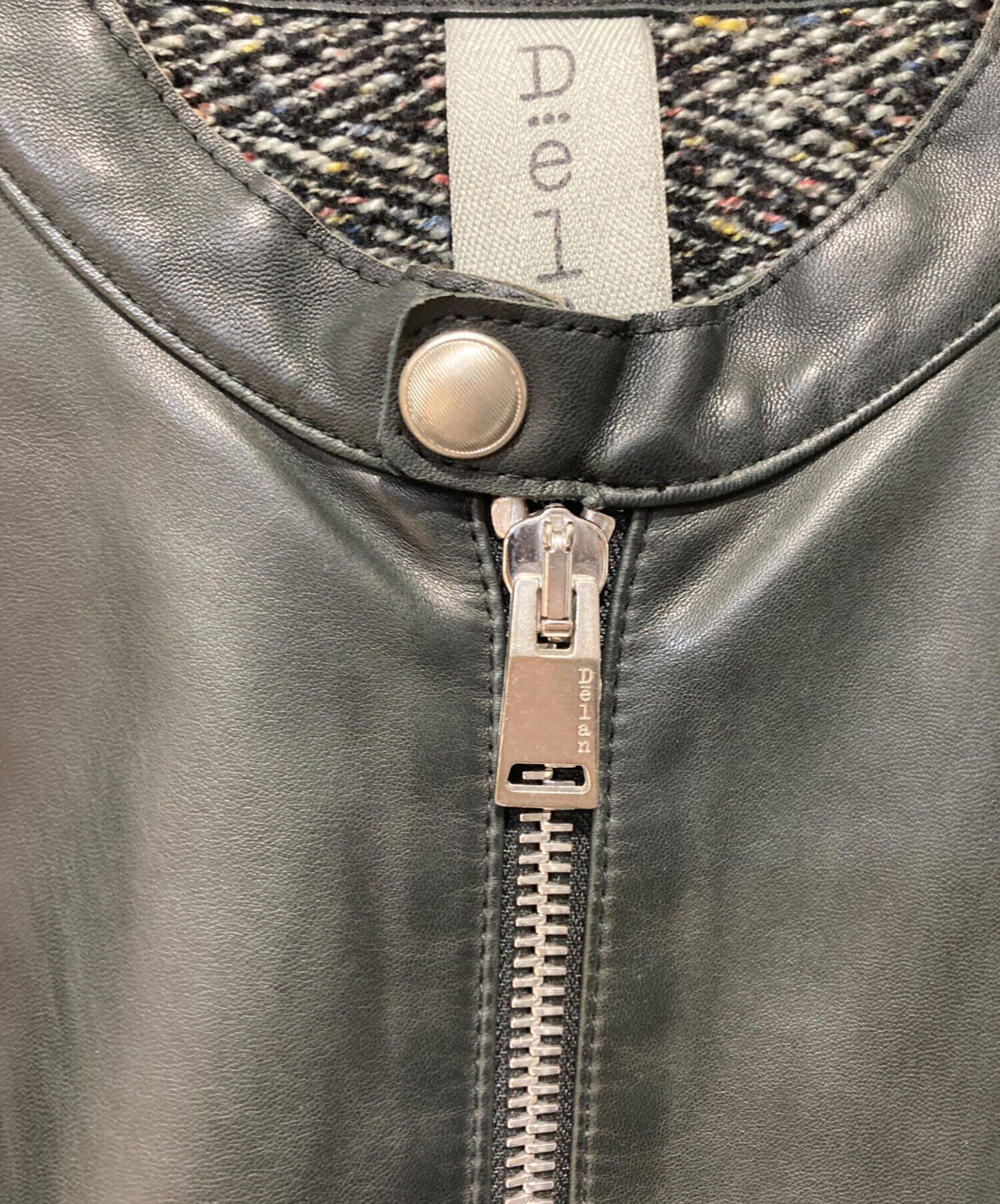 中古・古着通販】Delan (デラン) ラムレザー シングルライダース