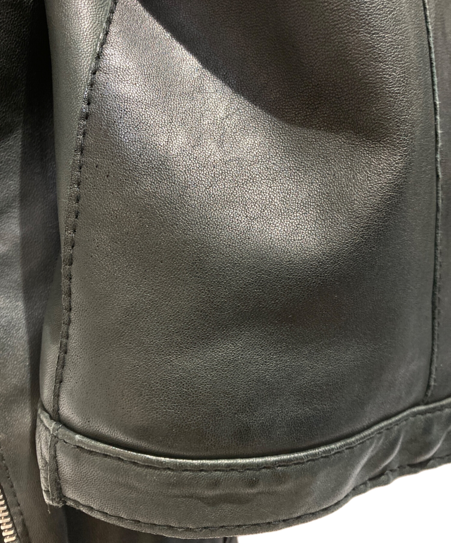 中古・古着通販】Delan (デラン) ラムレザー シングルライダース