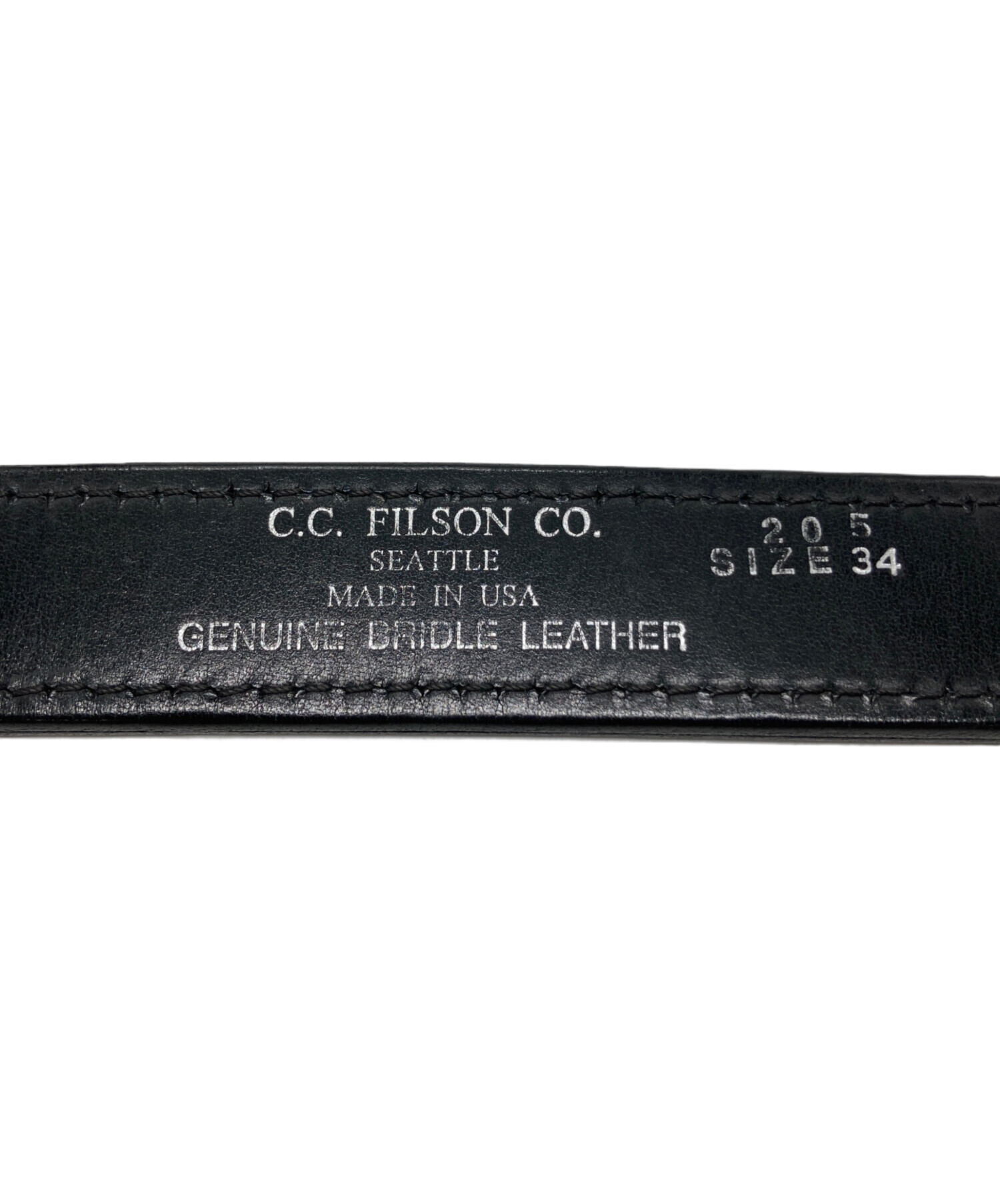 中古・古着通販】FILSON (フィルソン) レザーベルト ブラック